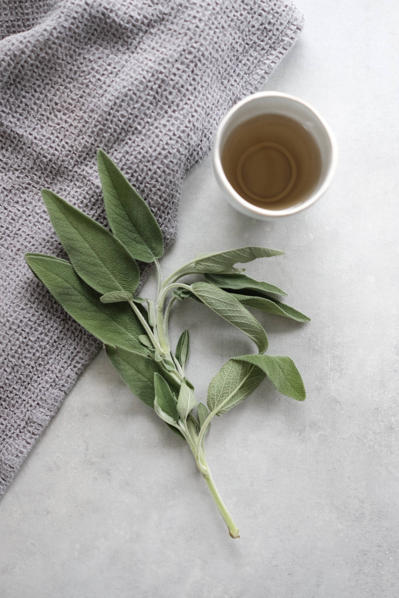 Elegant Sage Green Blanket Texture