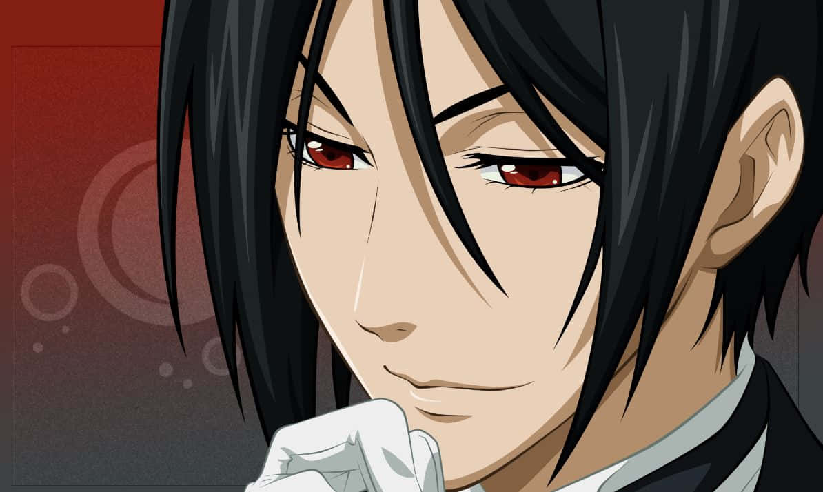 Elegant Sebastian Michaelis Posed For Action Background