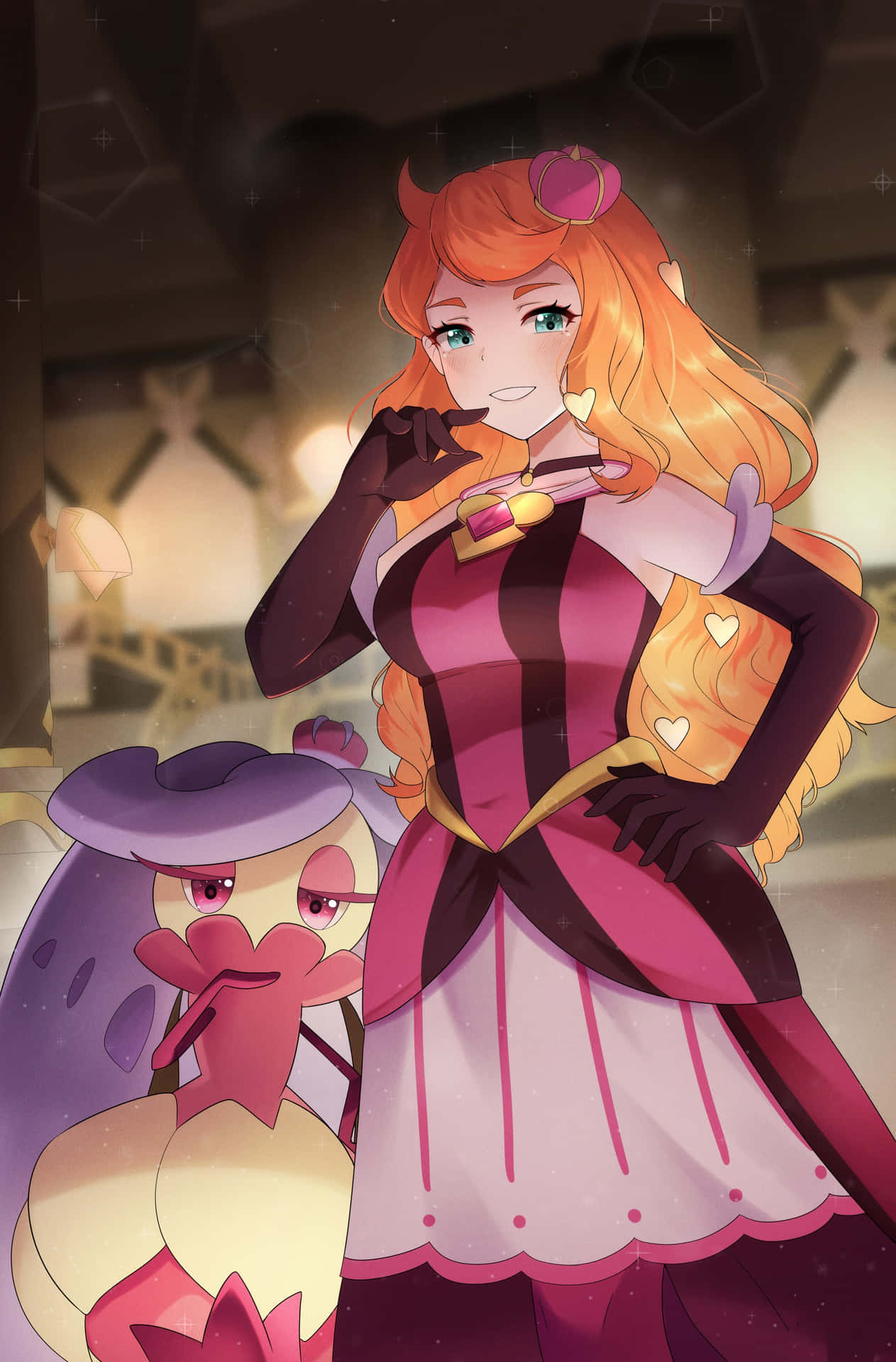Elegant Tsareena Humanization Background