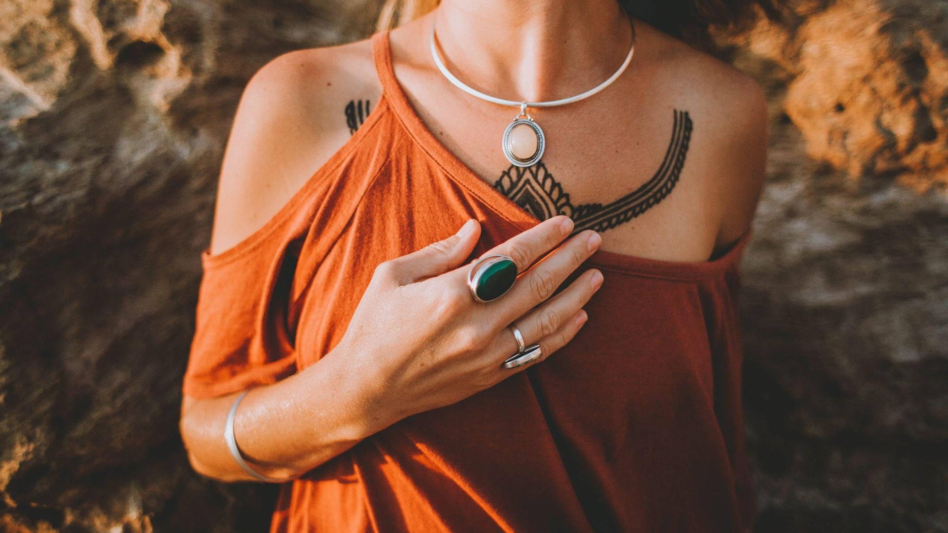 Elegant Turquoise Ring On A Dark Surface Background