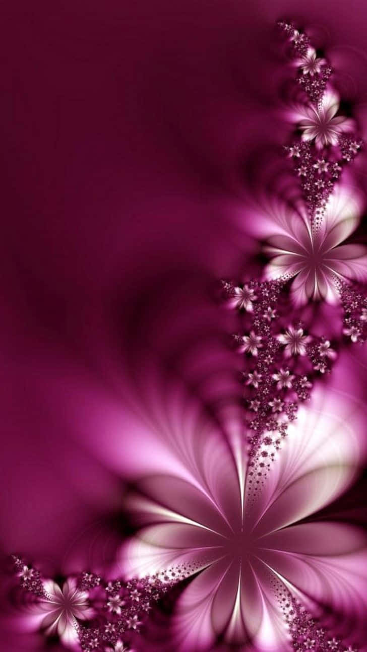 Elegant Violet Flower Graphic Art Background