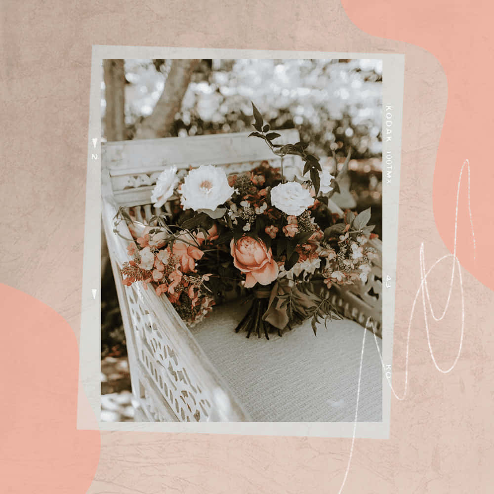 Elegant Wedding Floral Arrangement Background