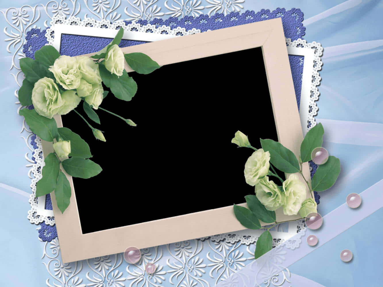 Elegant Wedding Photo Frame Template Background