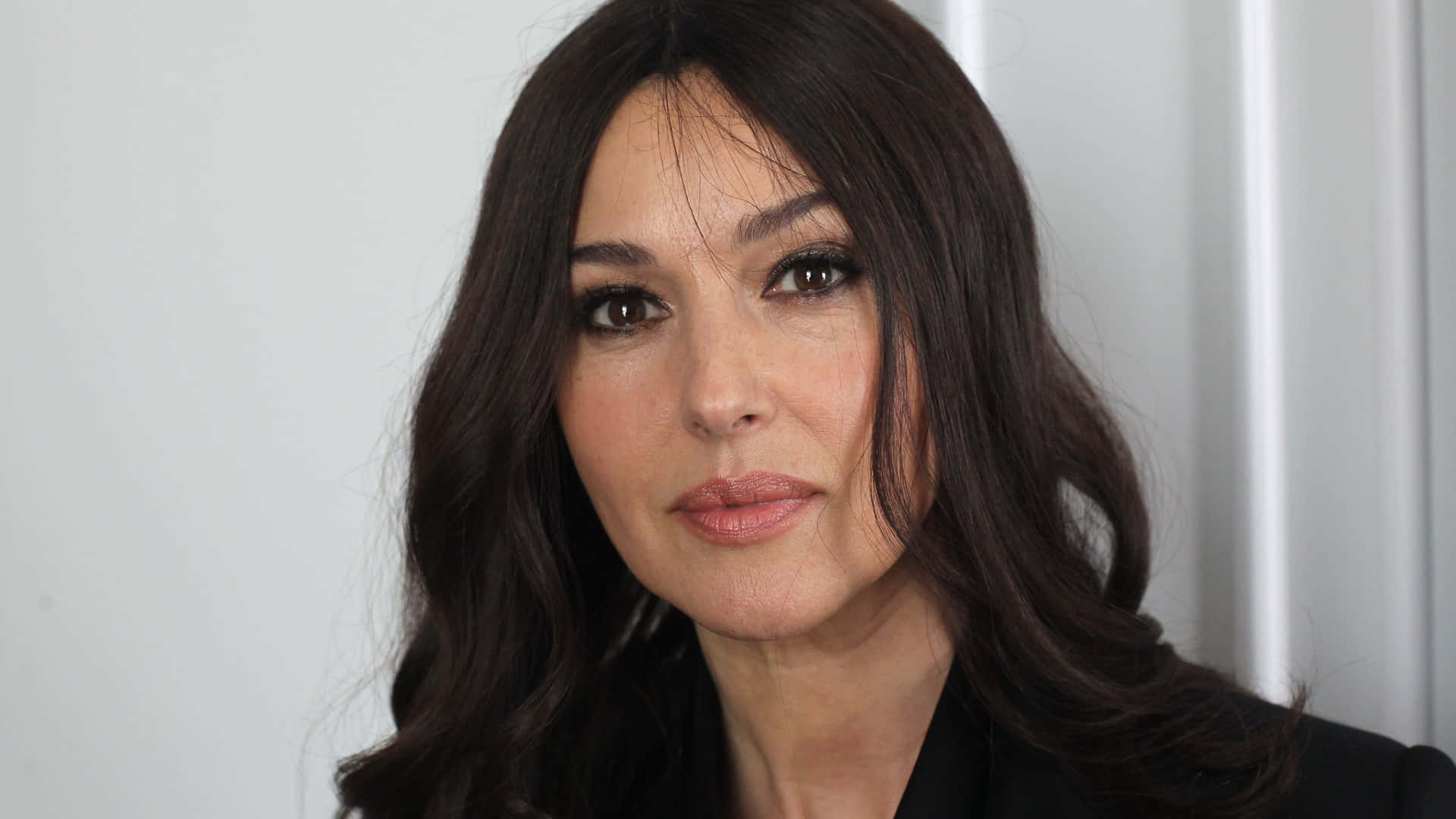 Elegant Womanin Black Blazer4 K Background