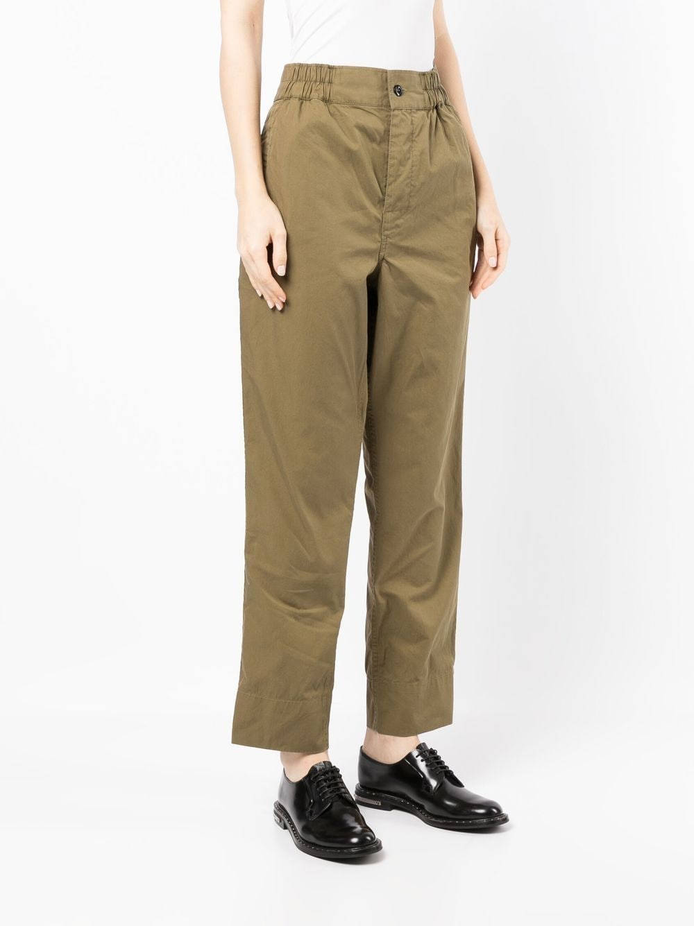 Elegantly Casual - Margaret Howell Brown Ankle Pants Background