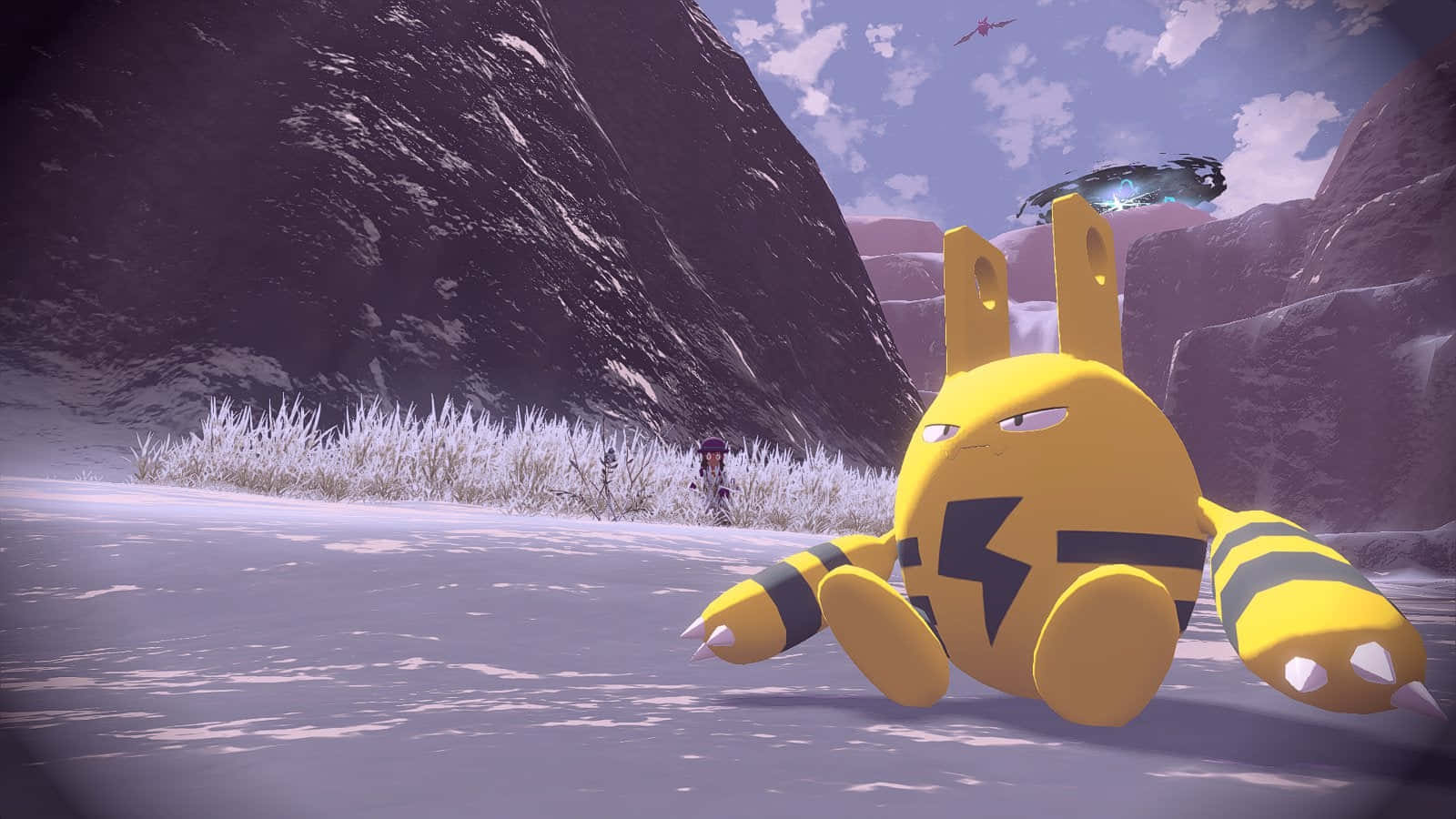 Elekid Sitting On The Ground Background