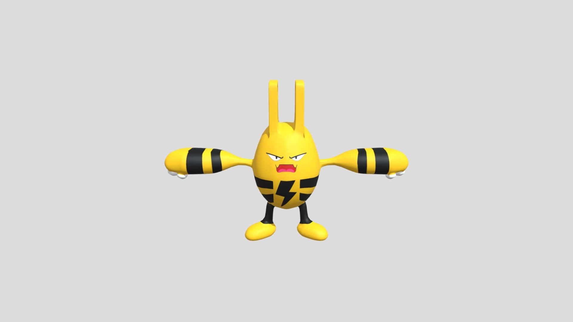 Elekid With Arms Extended Background