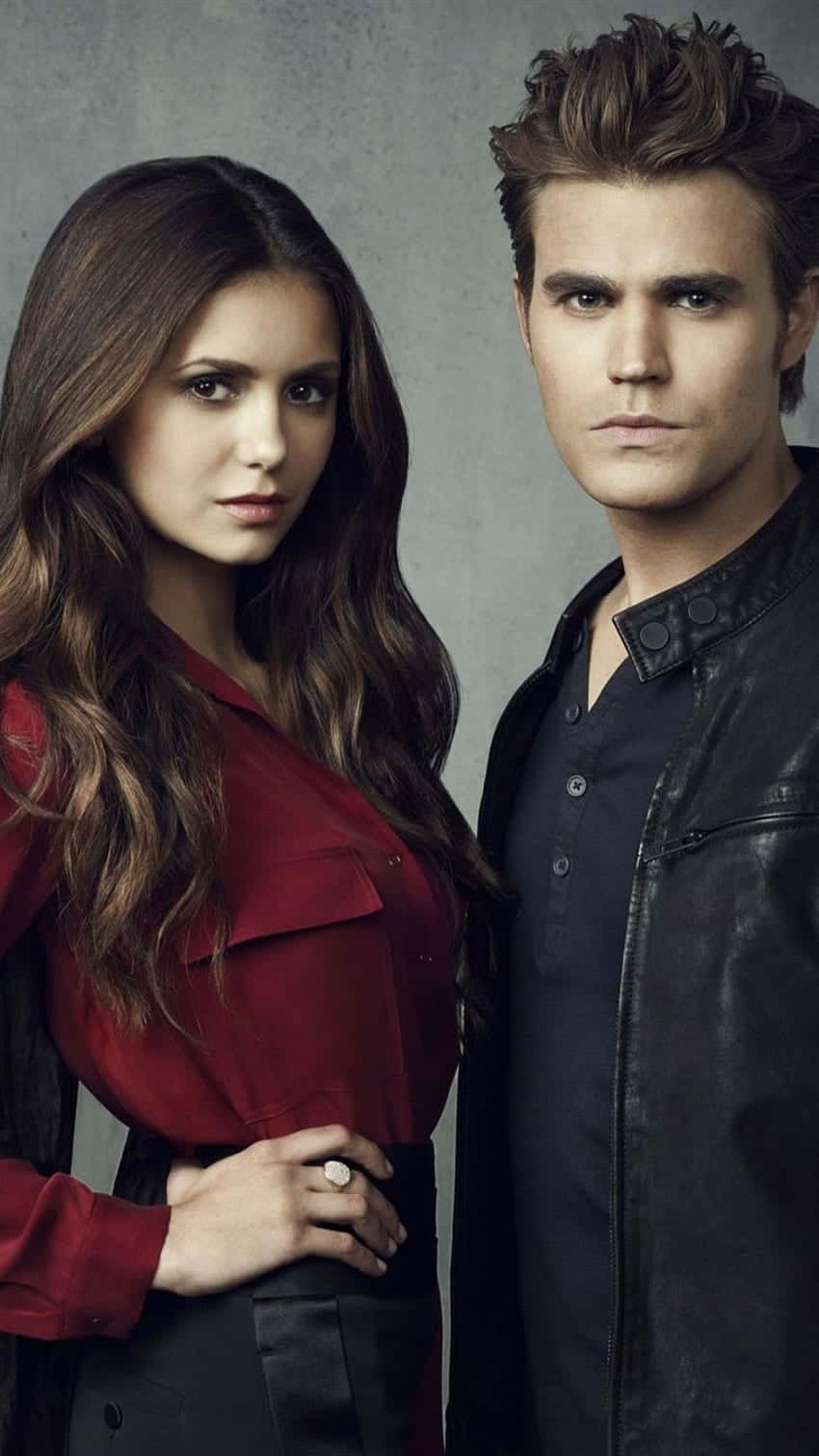 Elena And Stefan The Vampire Diaries Iphone Background