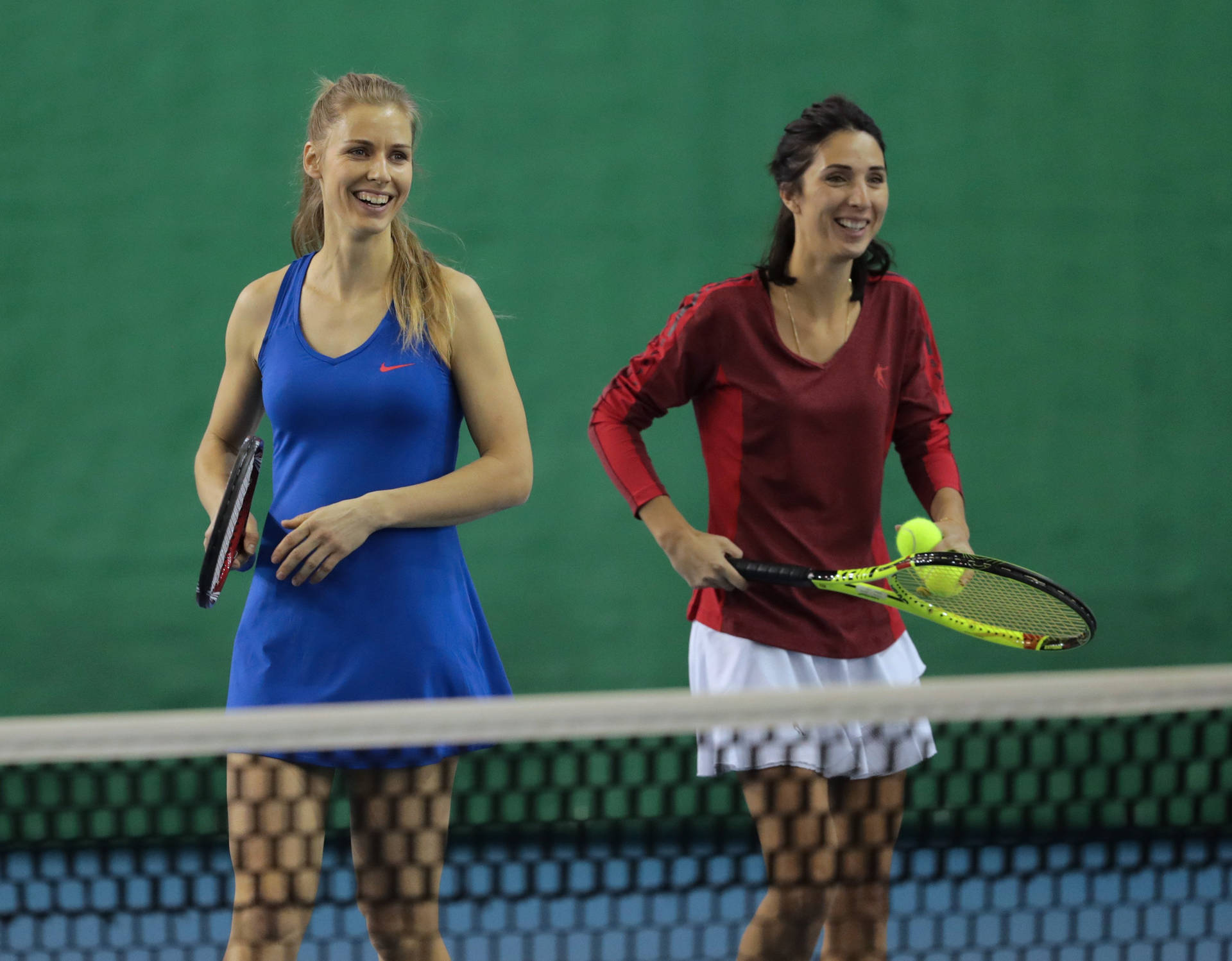 Elena Dementieva And Anastasia Myskina Background