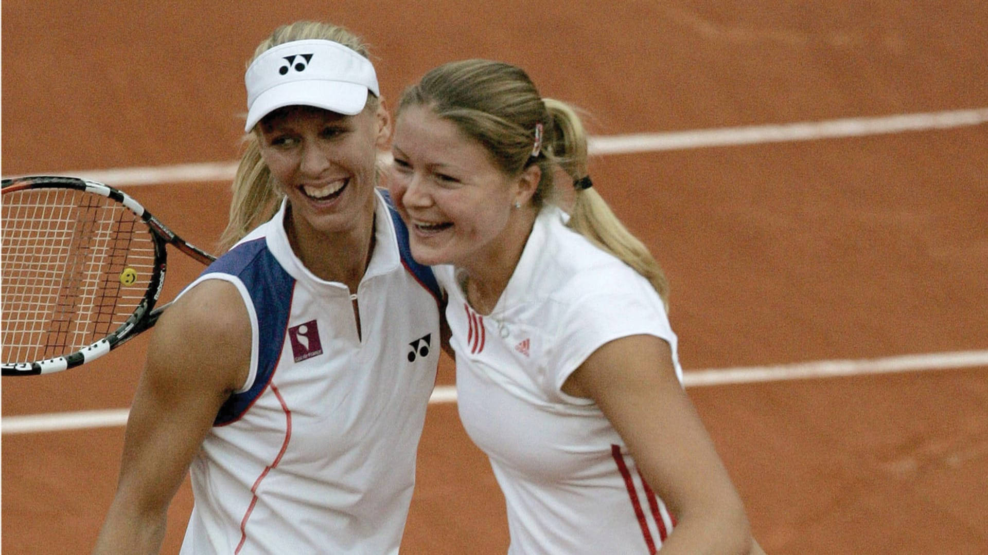 Elena Dementieva With Fellow Tennis Player