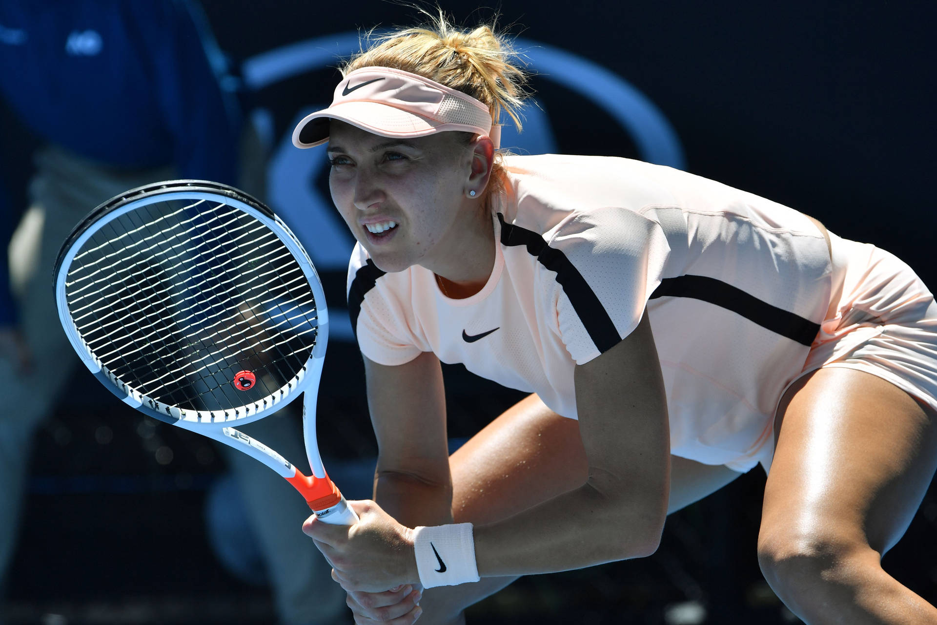 Elena Vesnina Leaning Forward