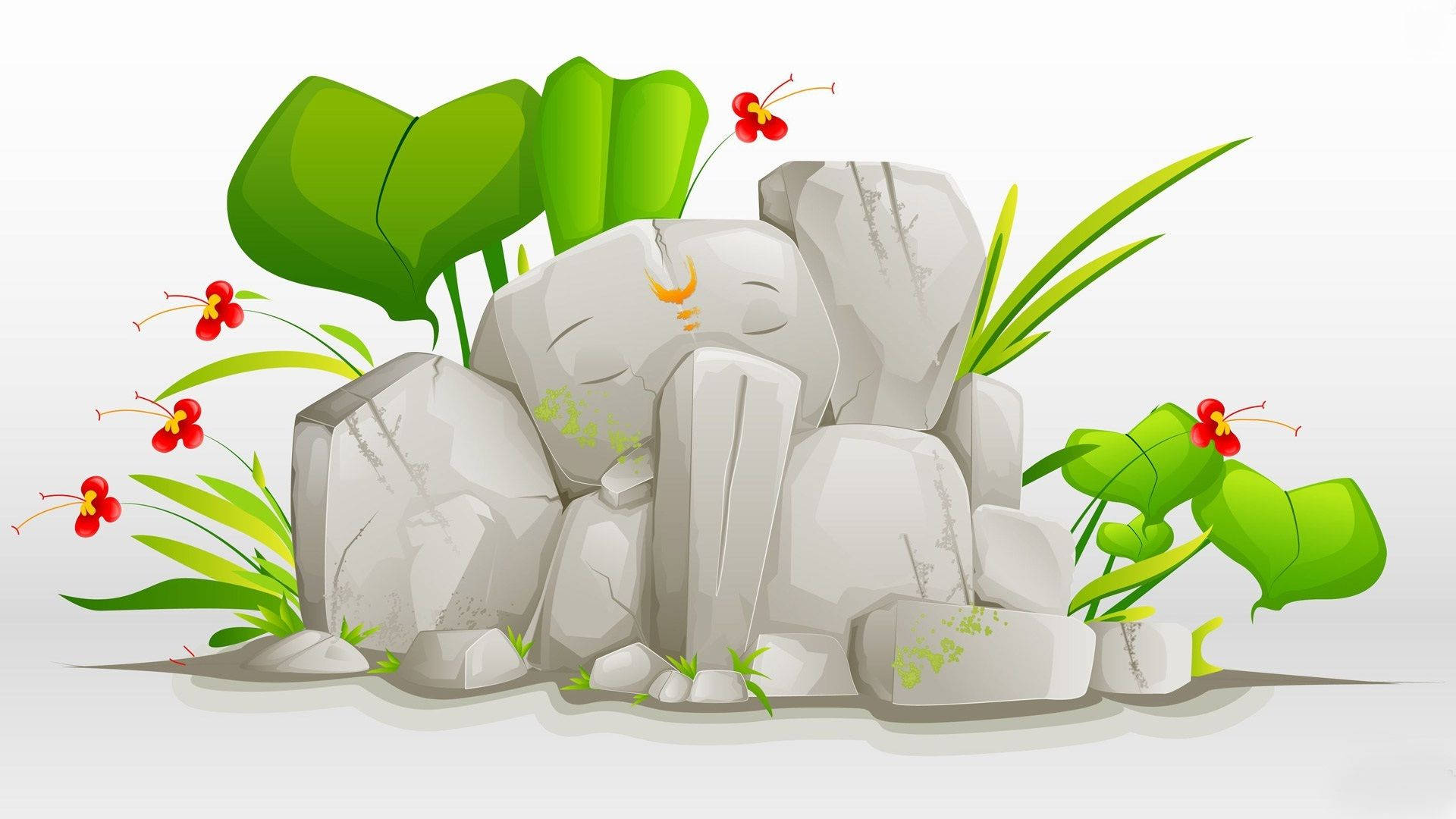 Elephant Rock Ganesh Desktop Digital Art Background