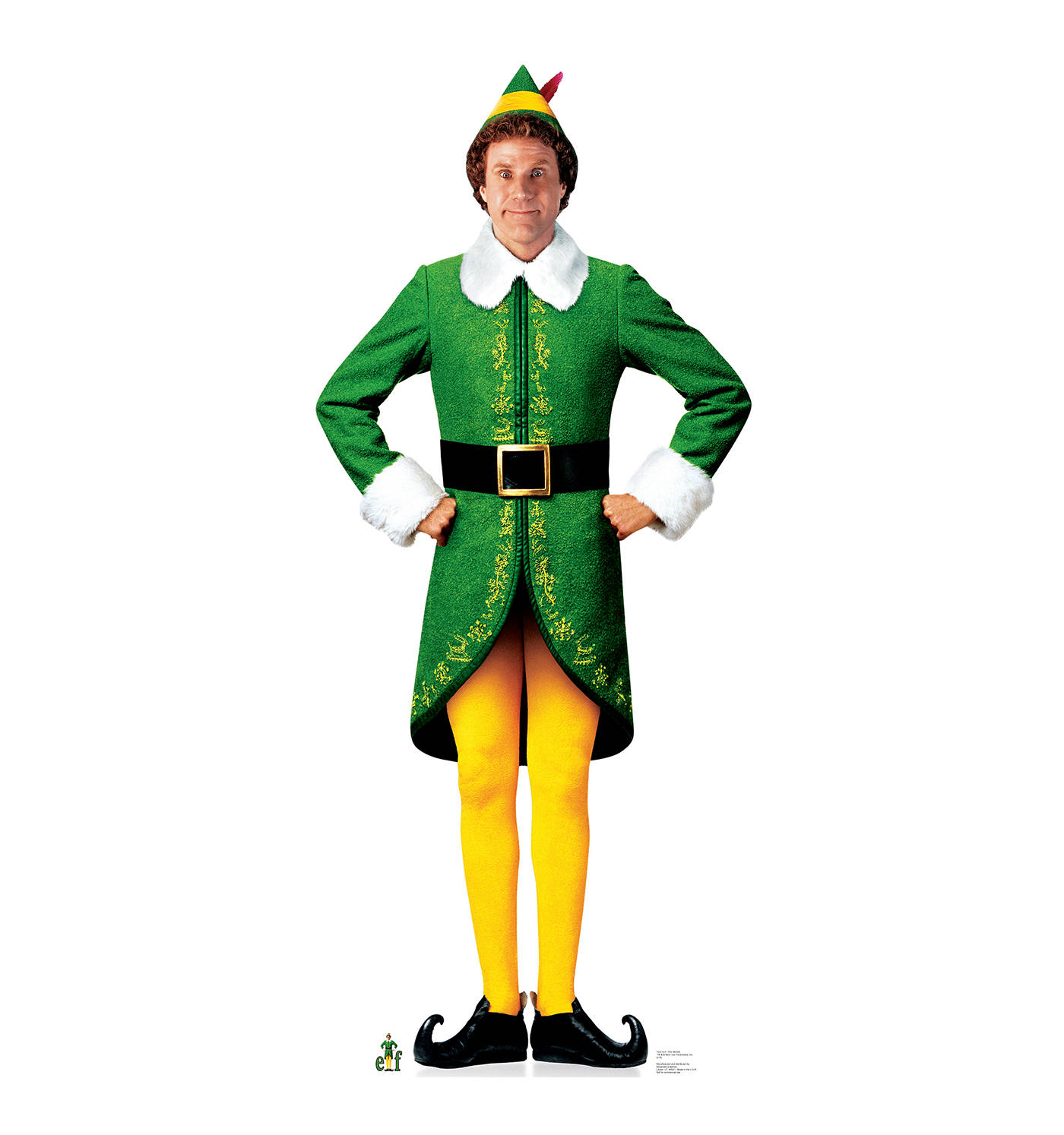 Elf Movie Buddy Green And Yellow Elf Background