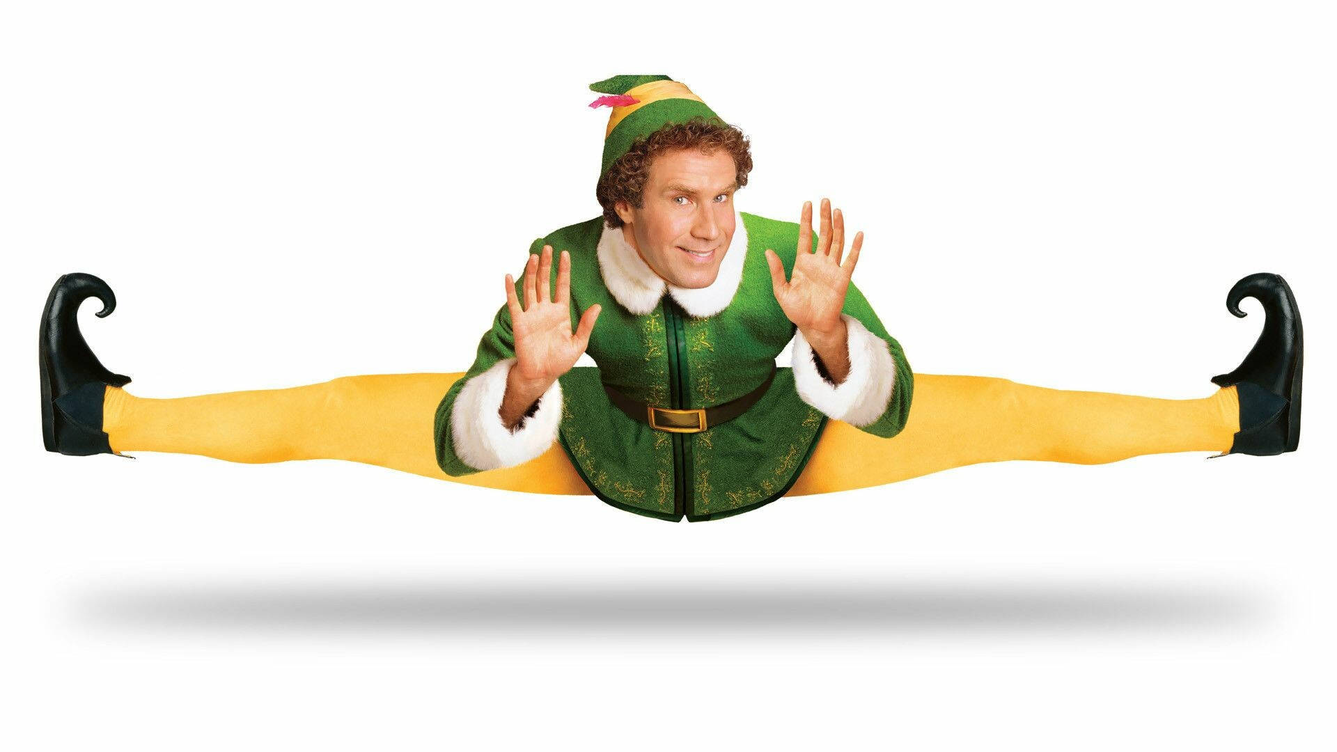 Elf Movie Will Ferrell Split Background