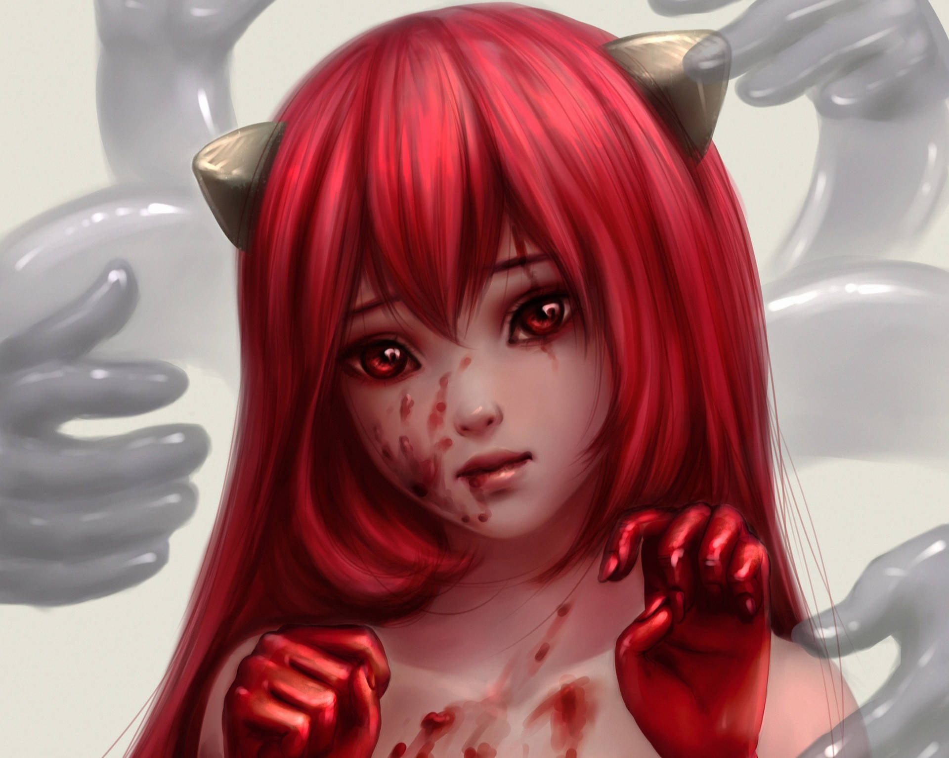 Elfen Lied Lucy Painting Background