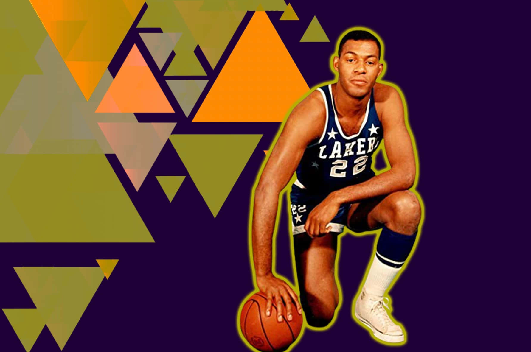 Elgin Baylor Legend Branislav Background