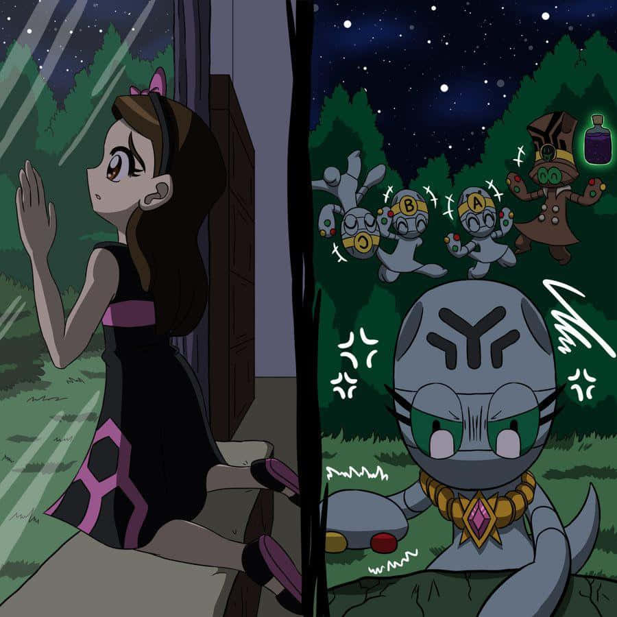 Elgyem And A Starry Night