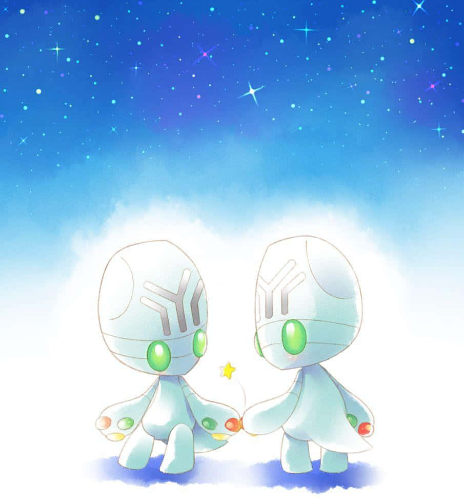 Elgyem Couple Under The Sky Background