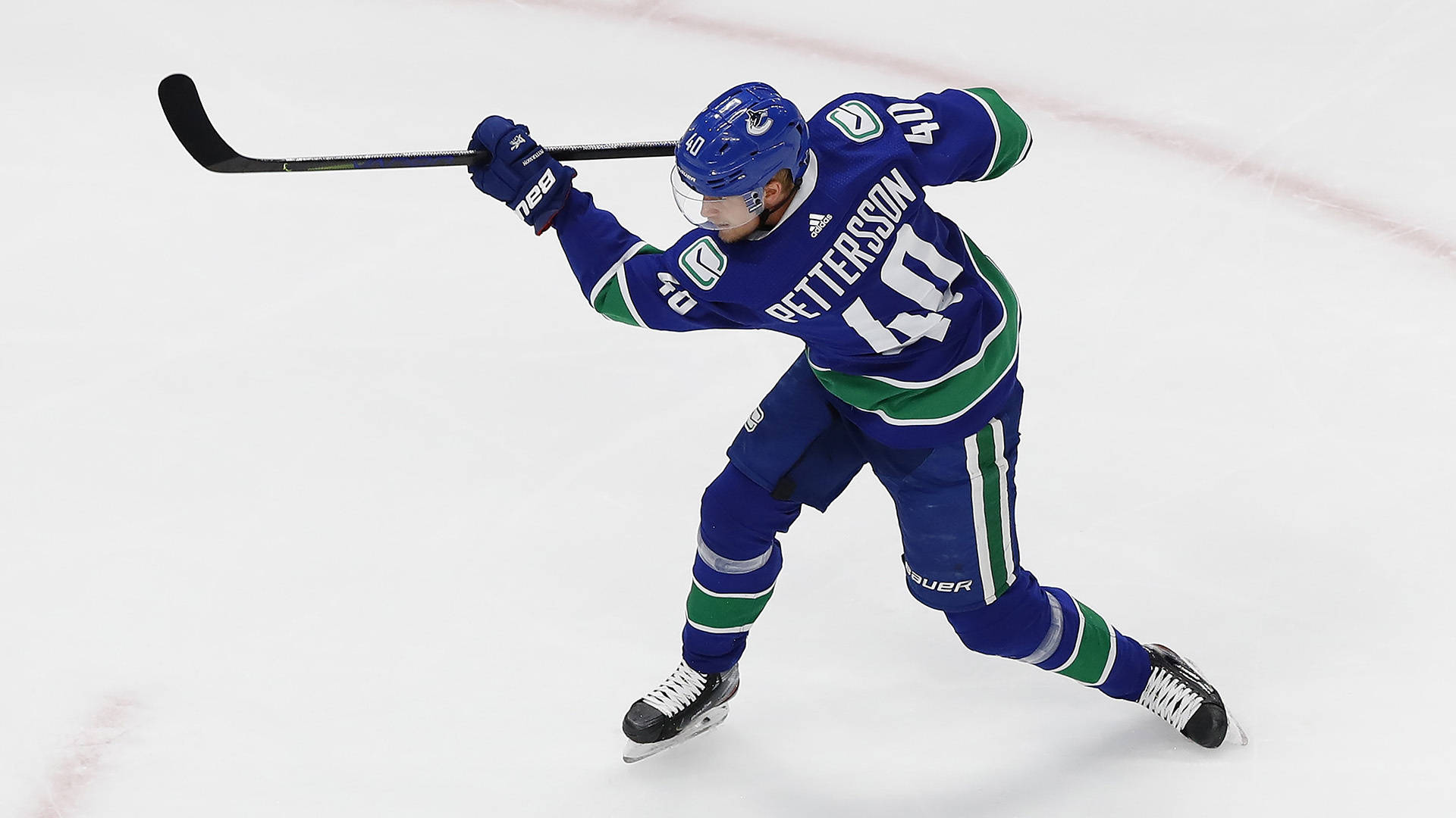 Elias Pettersson Canucks Against Vegas Golden Knights Background