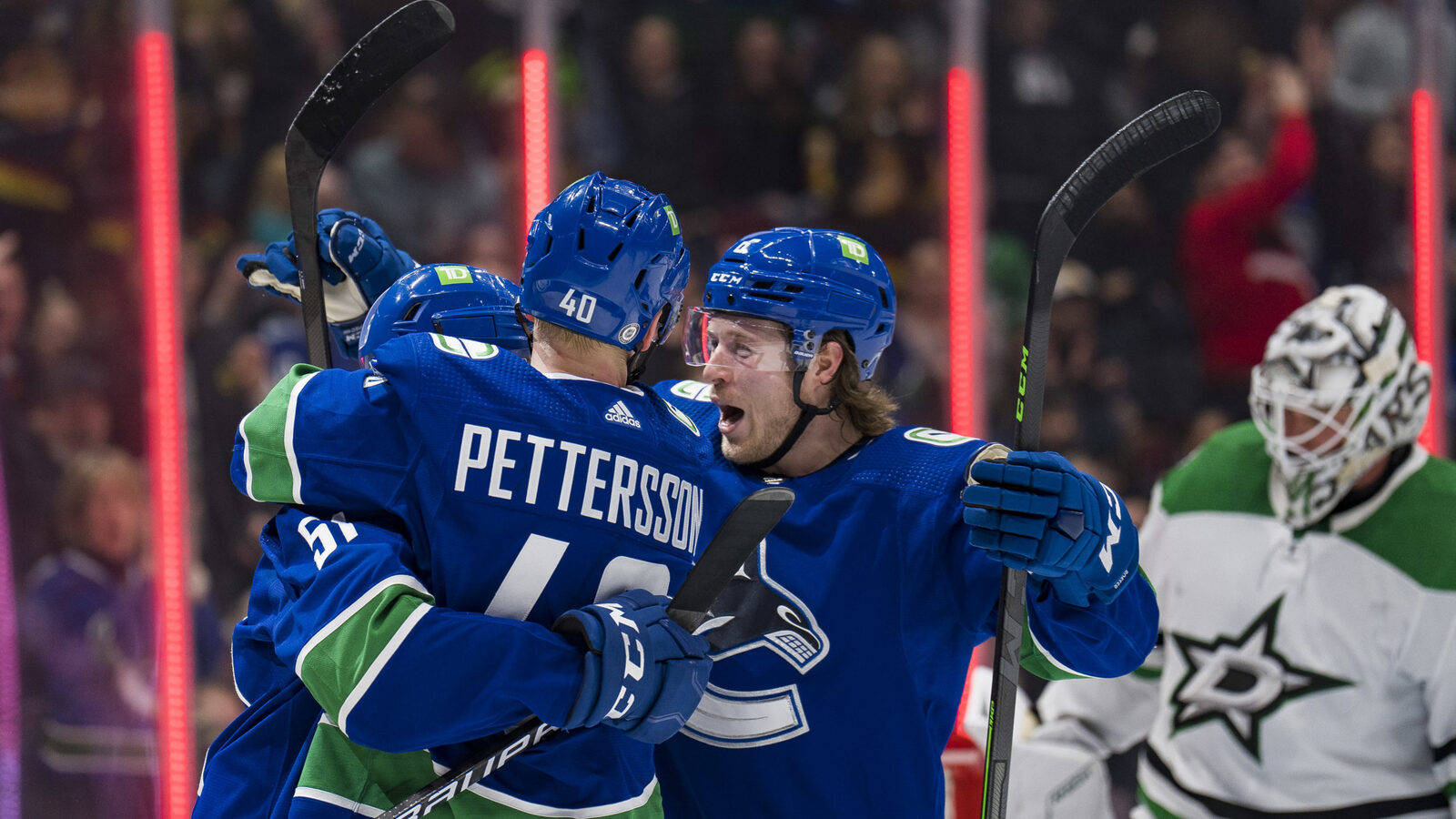 Elias Pettersson Canucks Versus Senators Background