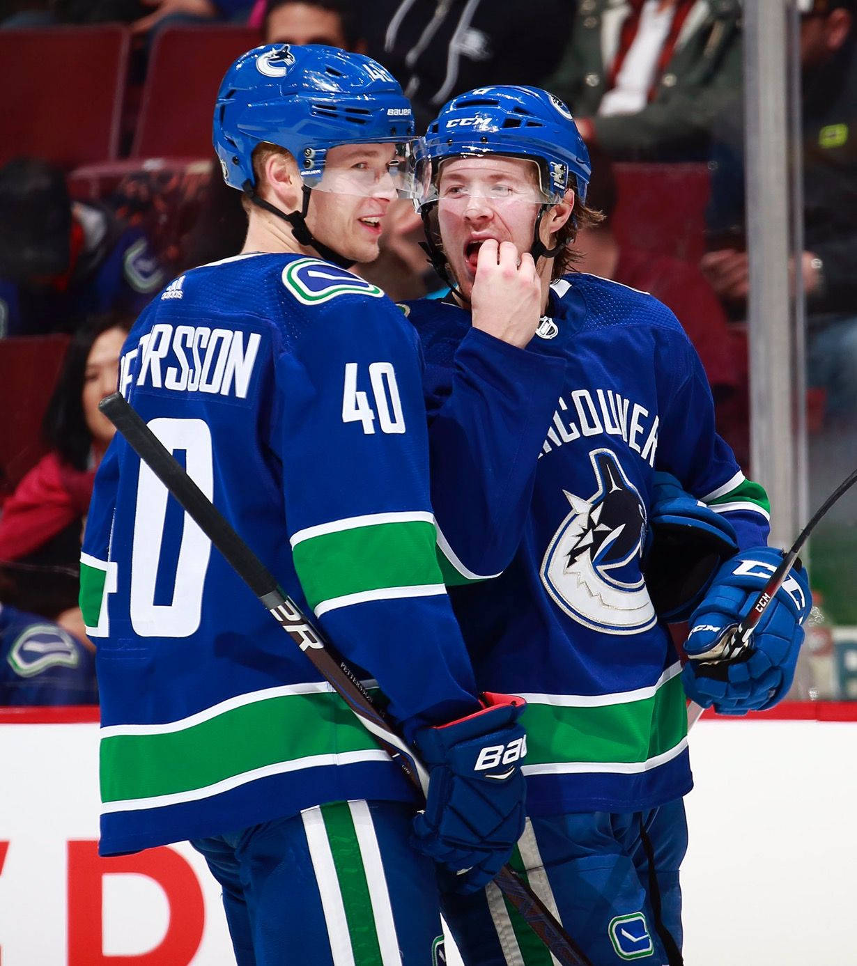 Elias Pettersson With Brock Boeser