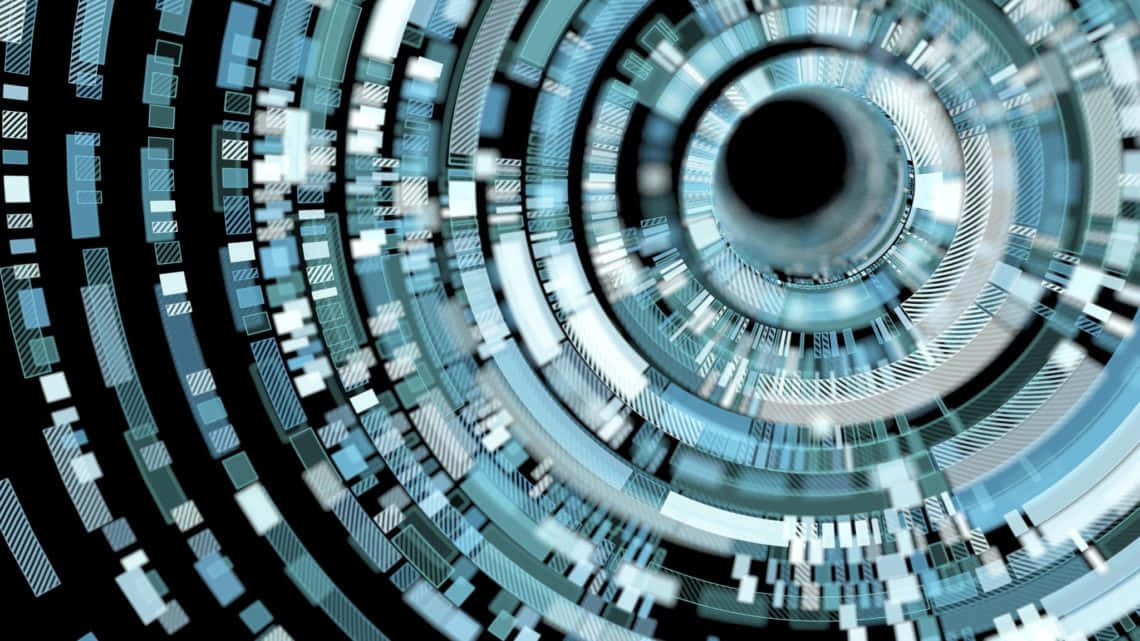 Eligible Digital Circle Pixel Background