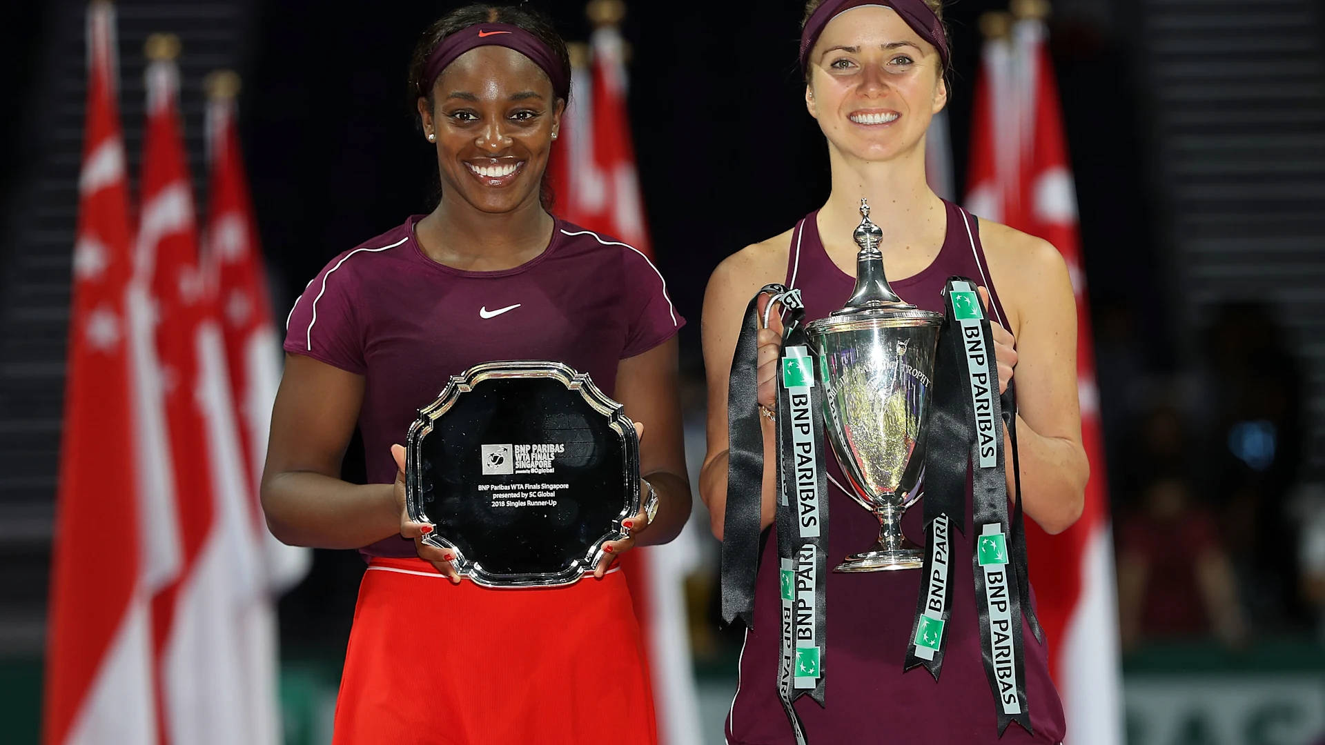 Elina Svitolina And Sloane Stephens