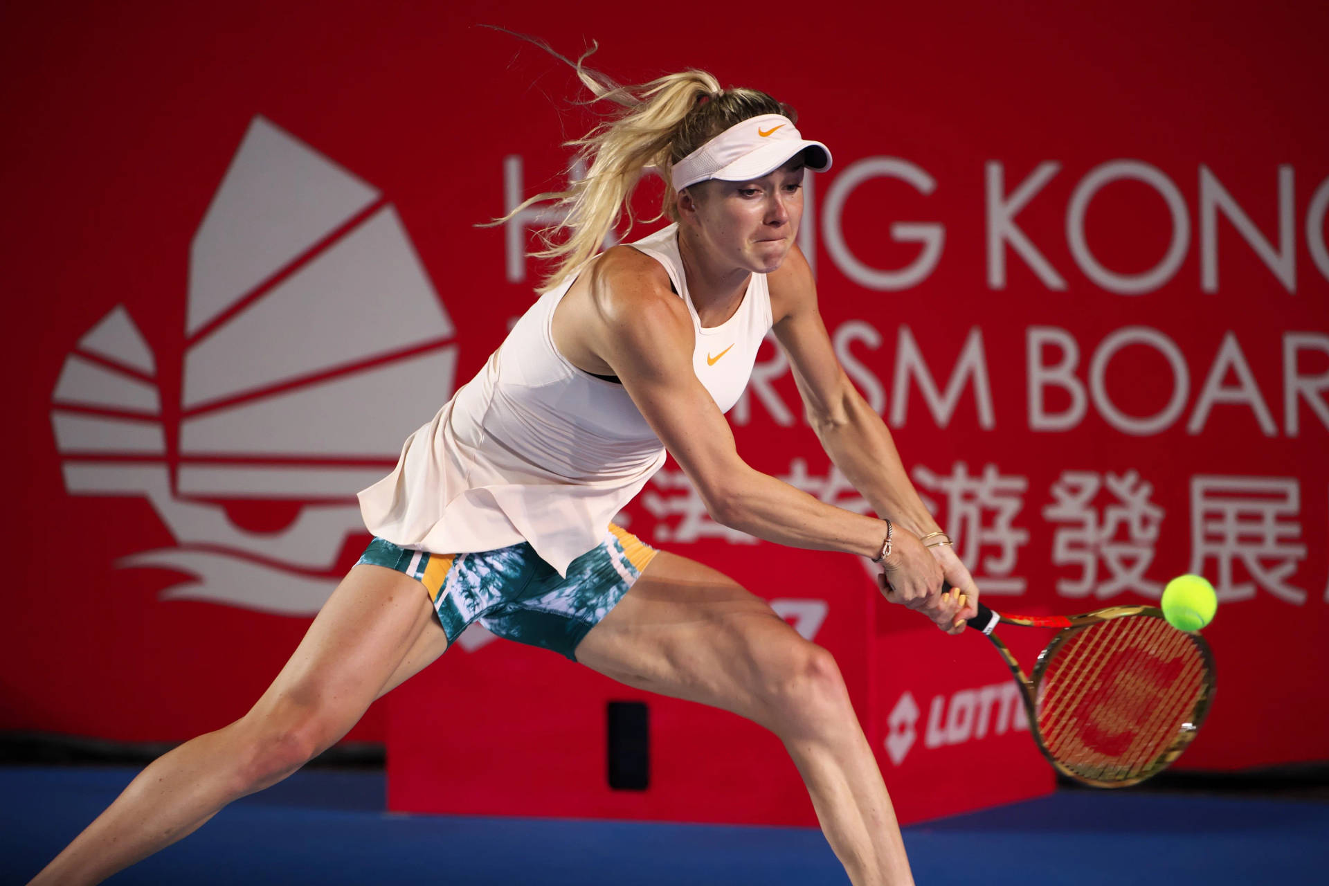 Elina Svitolina In Action At The Hong Kong Open.