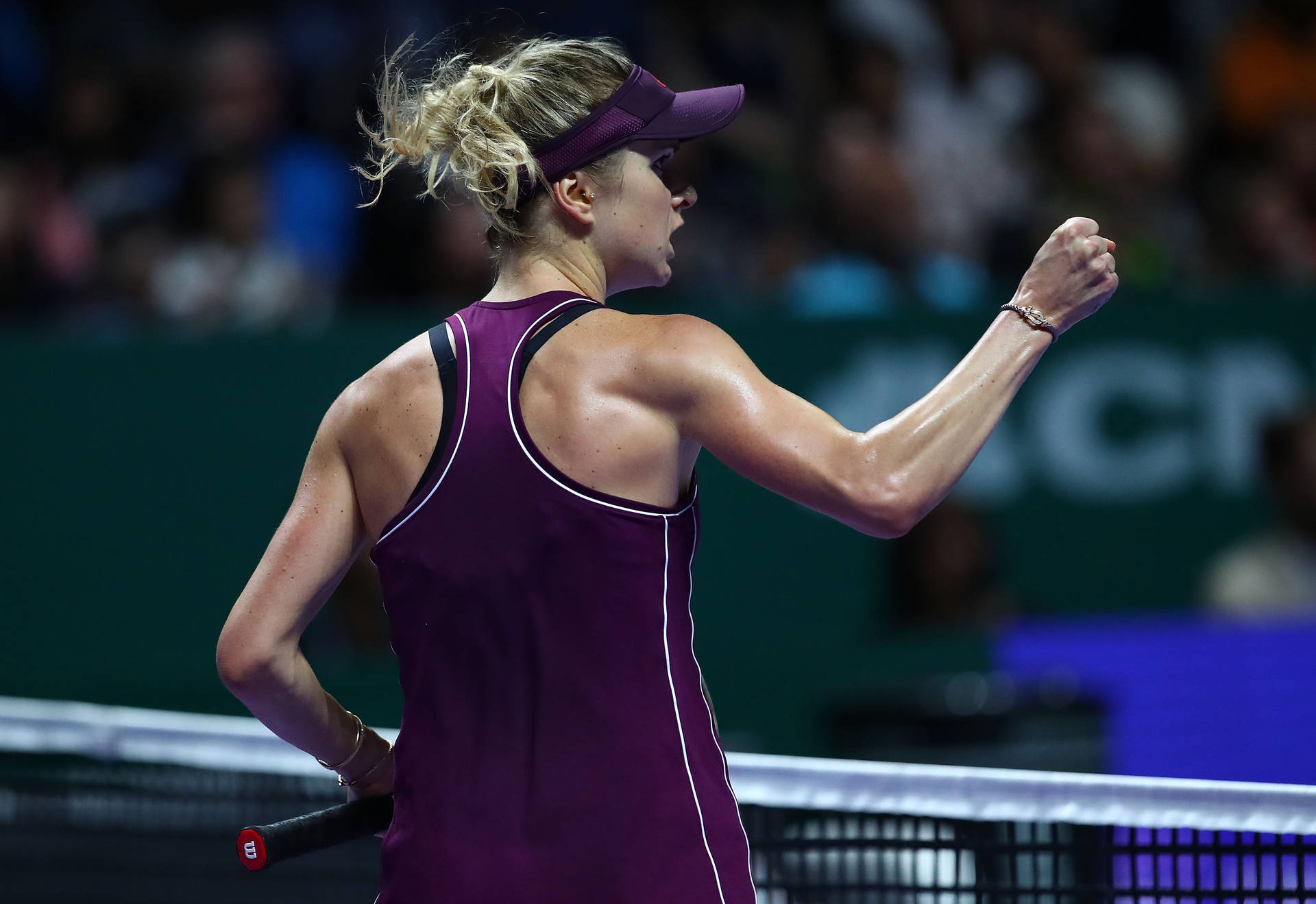 Elina Svitolina Wearing Violet Background