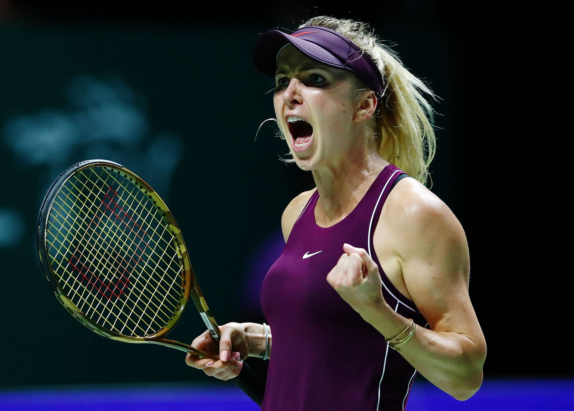 Elina Svitolina Yelling During A Match