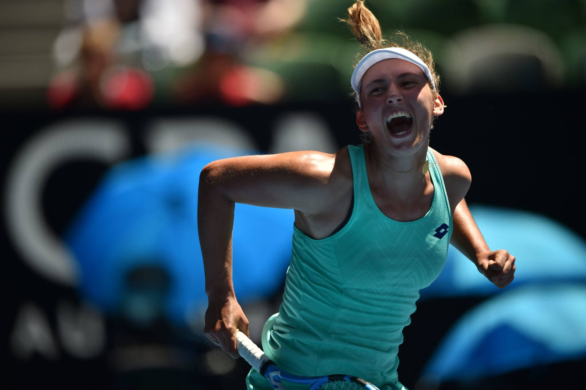 Elise Mertens Overjoyed