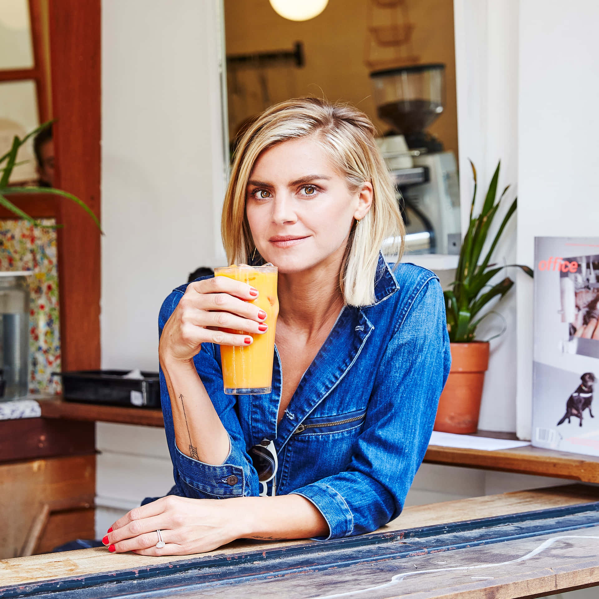 Eliza Coupe Striking A Pose In A Stunning Black Ensemble