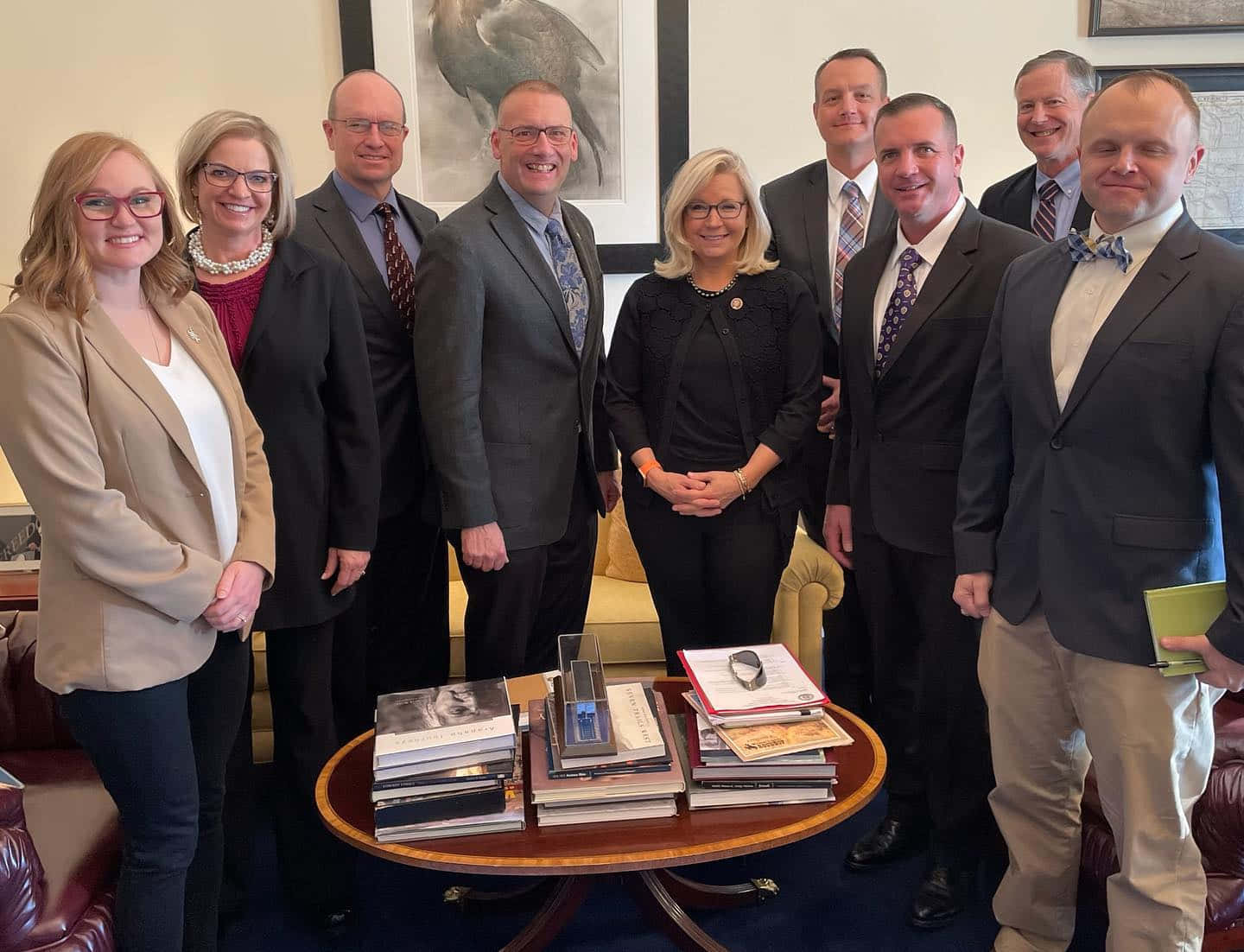 Elizabeth Cheney With Lobbyists Background