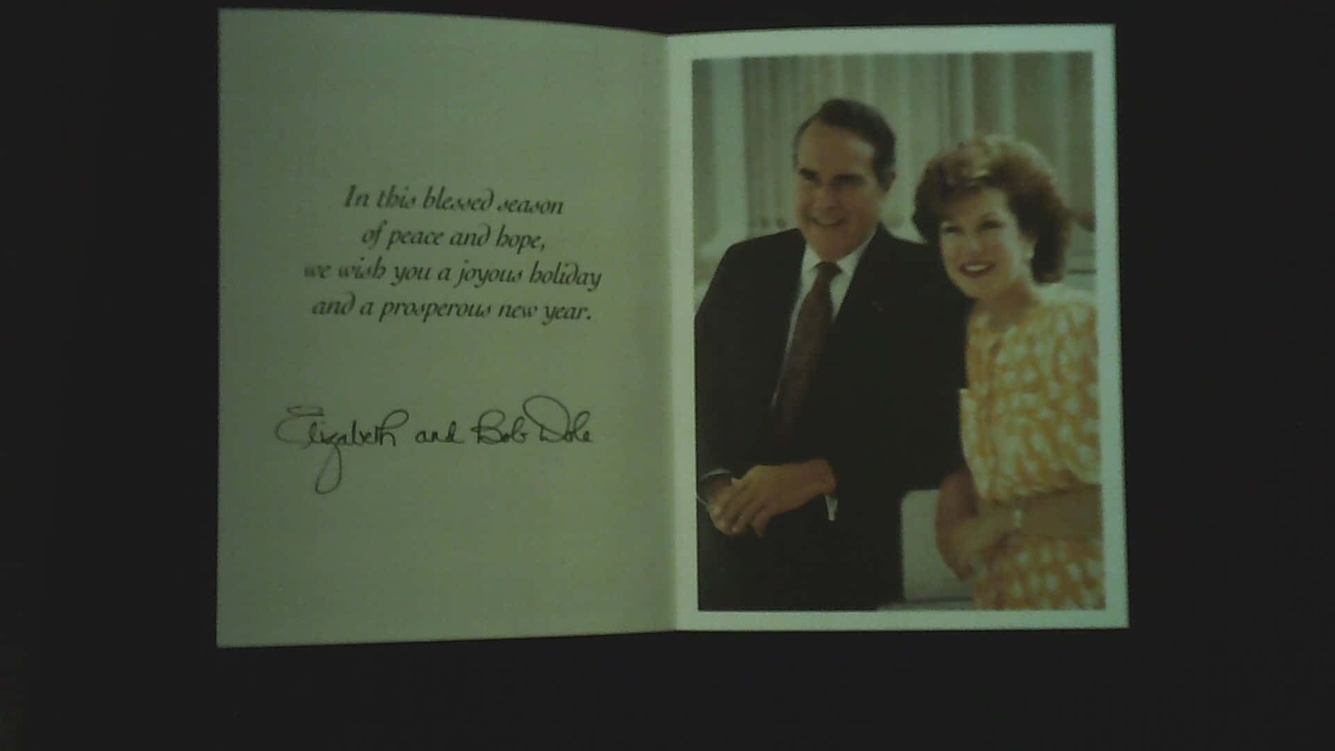 Elizabeth Dole And Bob Book Background