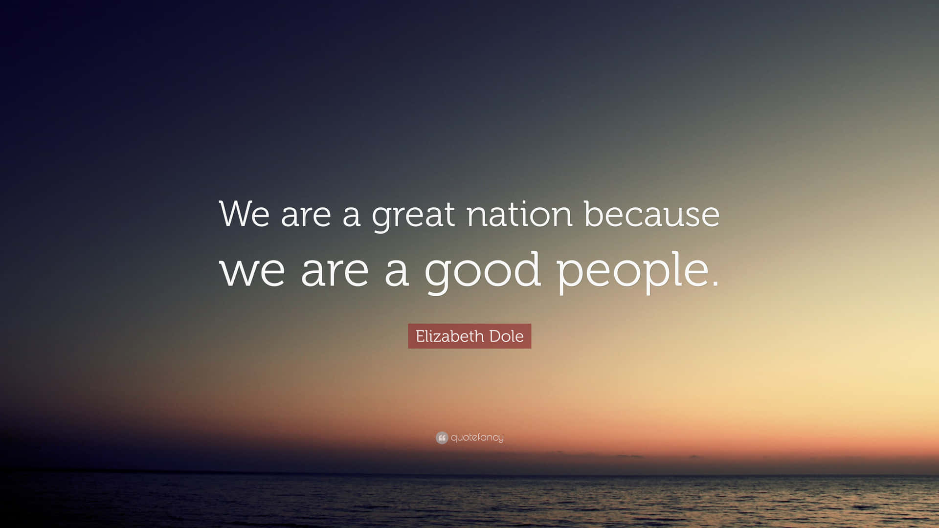 Elizabeth Dole Good People Quotes Background