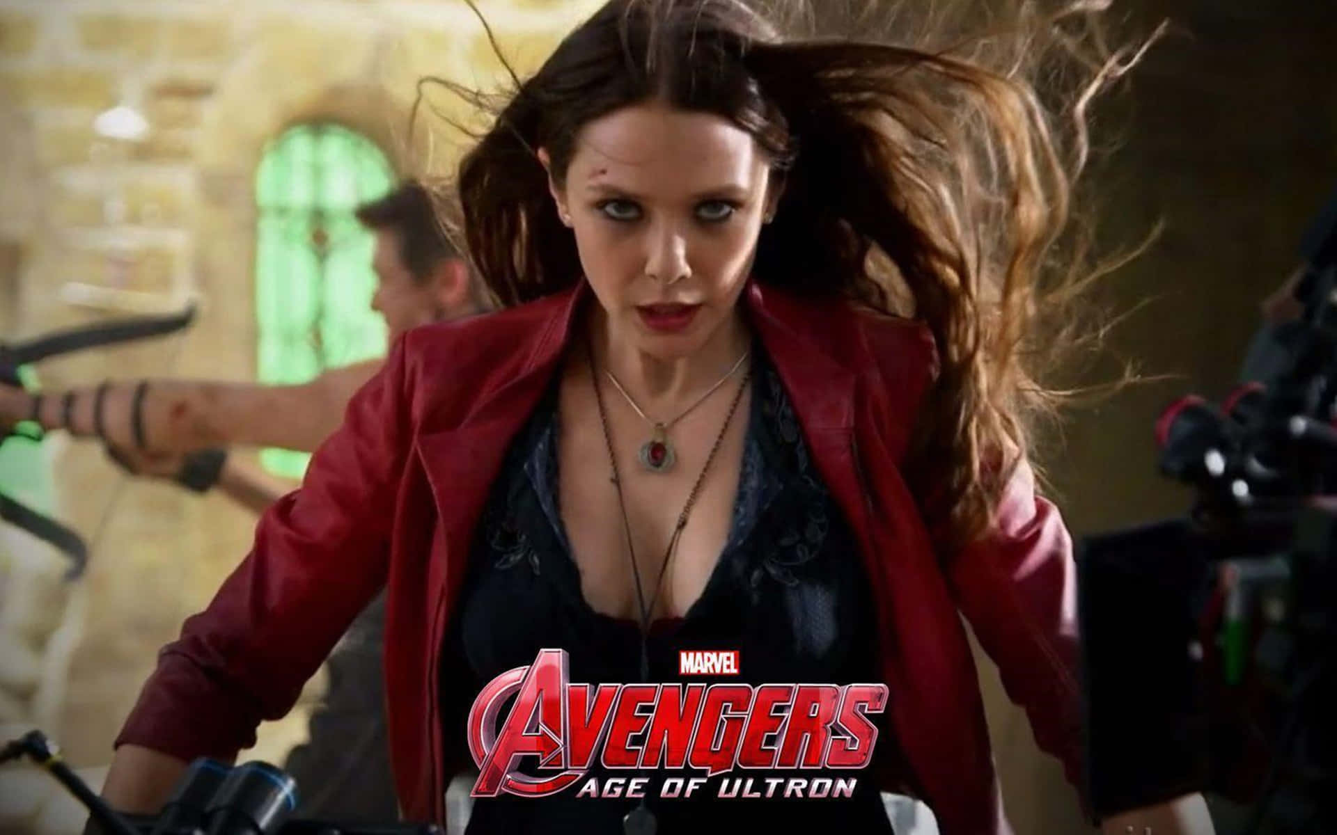 Elizabeth Olsen As Scarlet Witch In Marvel's Wandavision Background