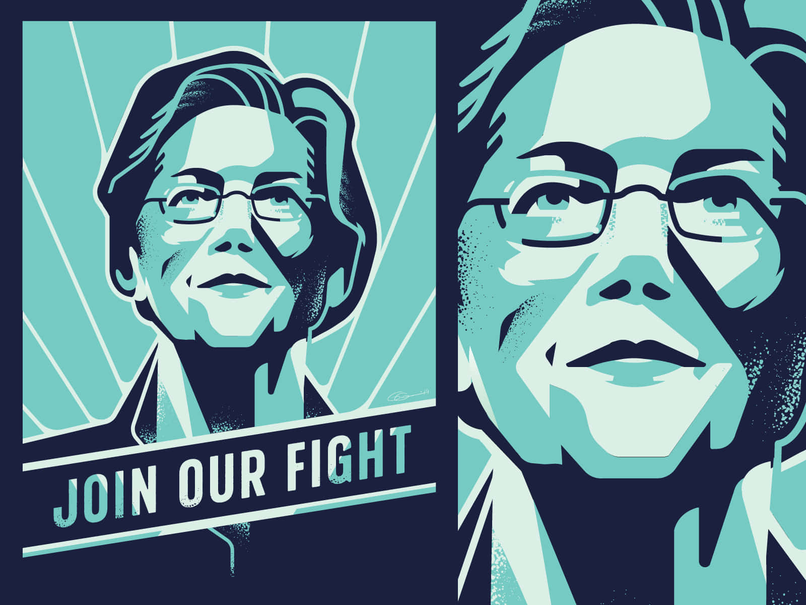 Elizabeth Warren Election Fight Poster