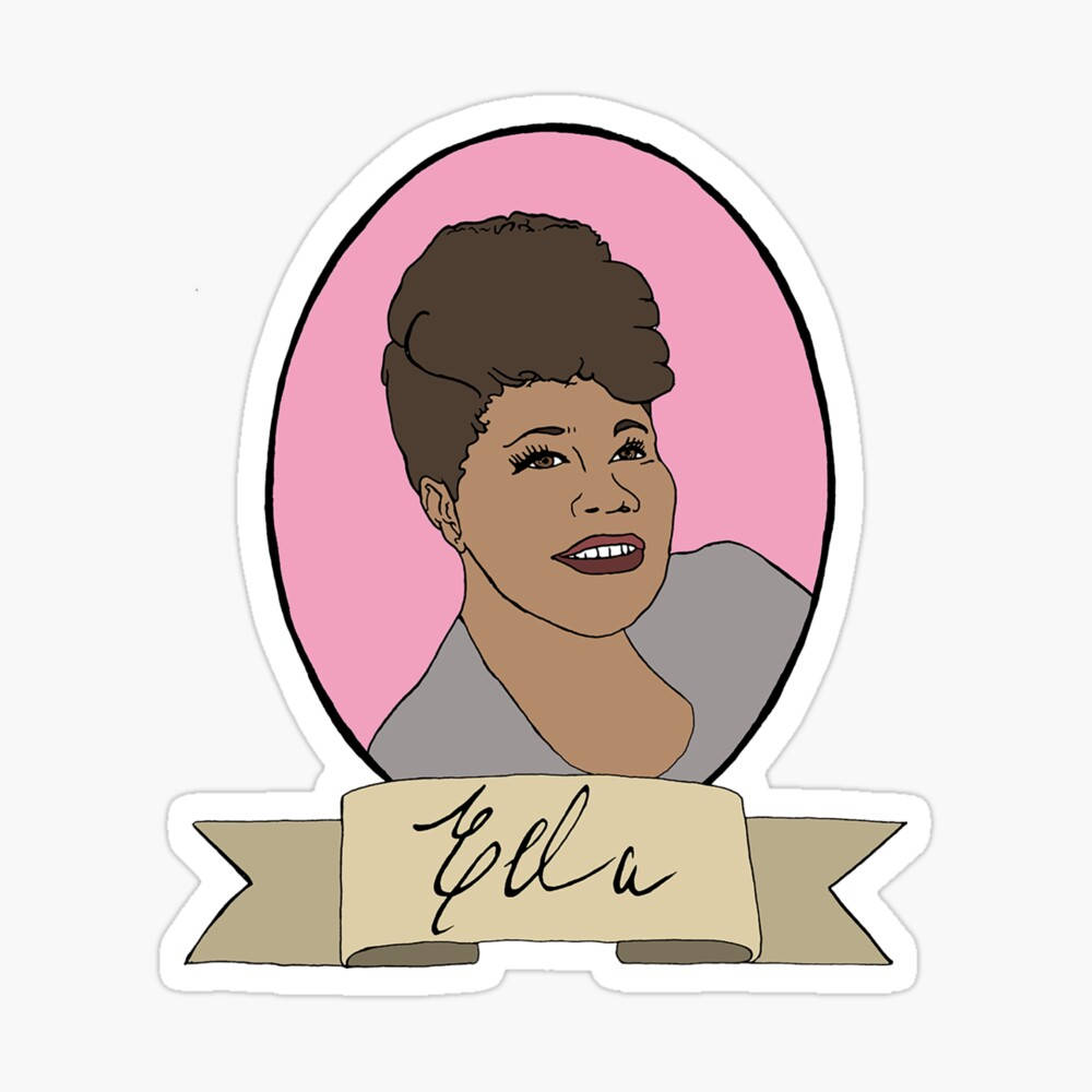 Ella Fitzgerald Cartoon Background