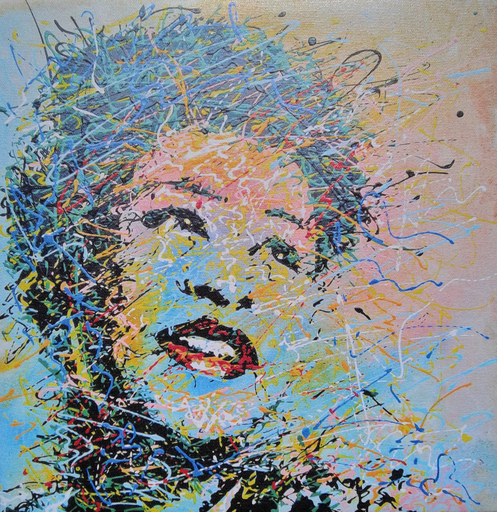 Ella Fitzgerald Colorful Art Background