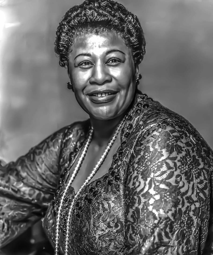 Ella Fitzgerald Enhanced Photo Background