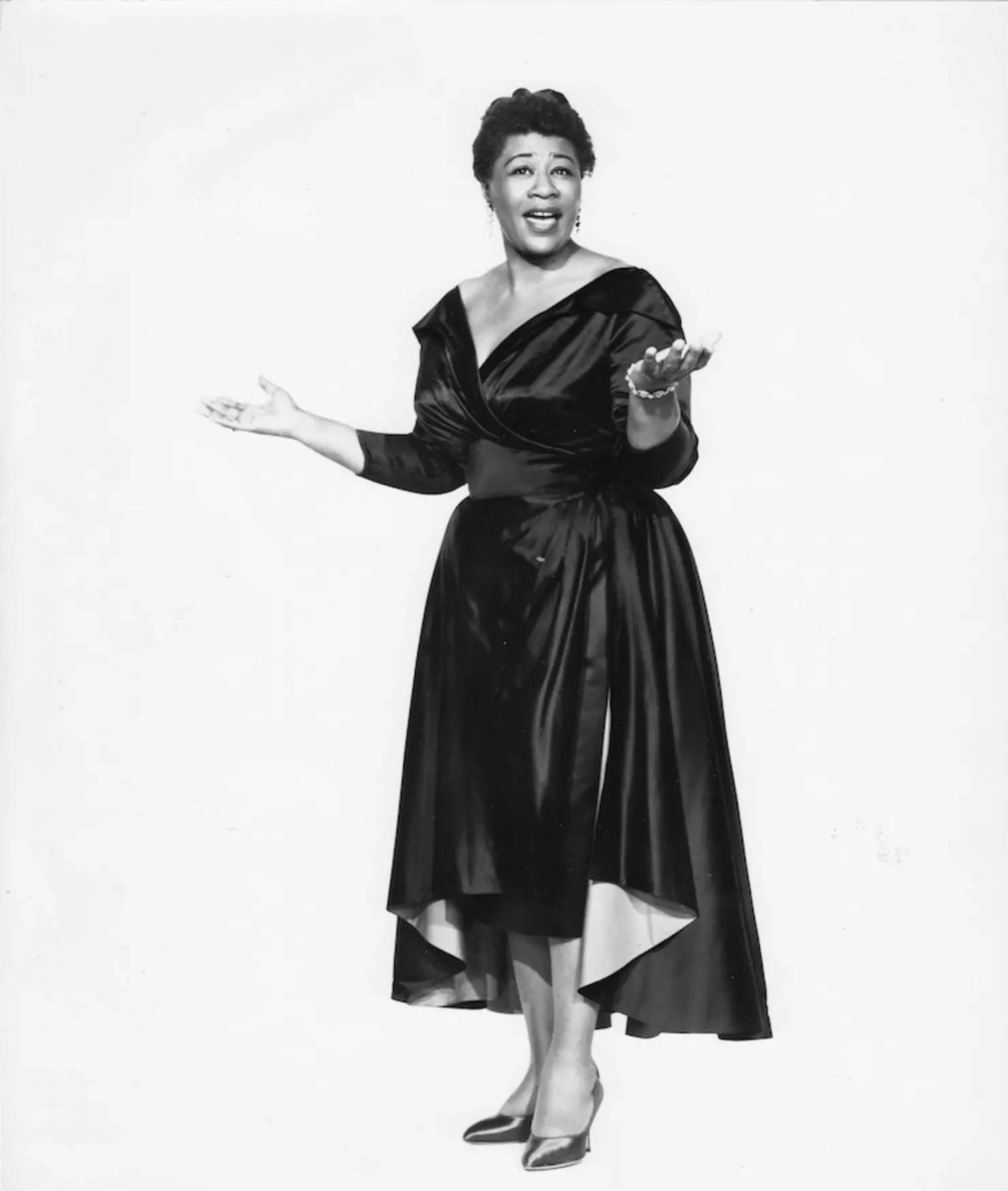 Ella Fitzgerald Full Body Portrait Background