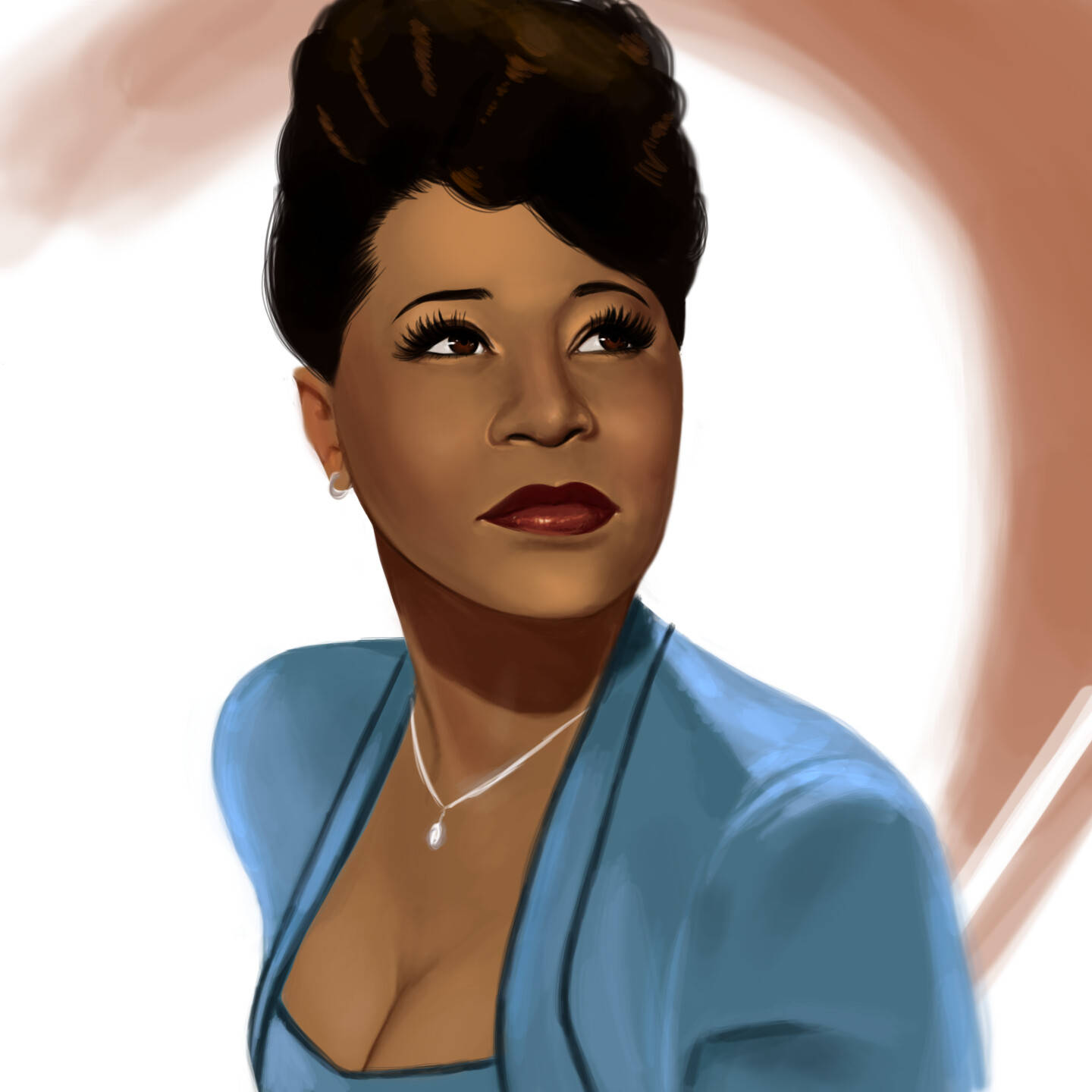 Ella Fitzgerald Lovely Artwork Background