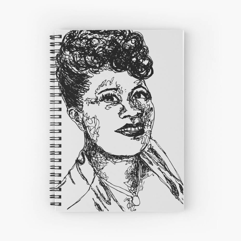 Ella Fitzgerald Notebook Background