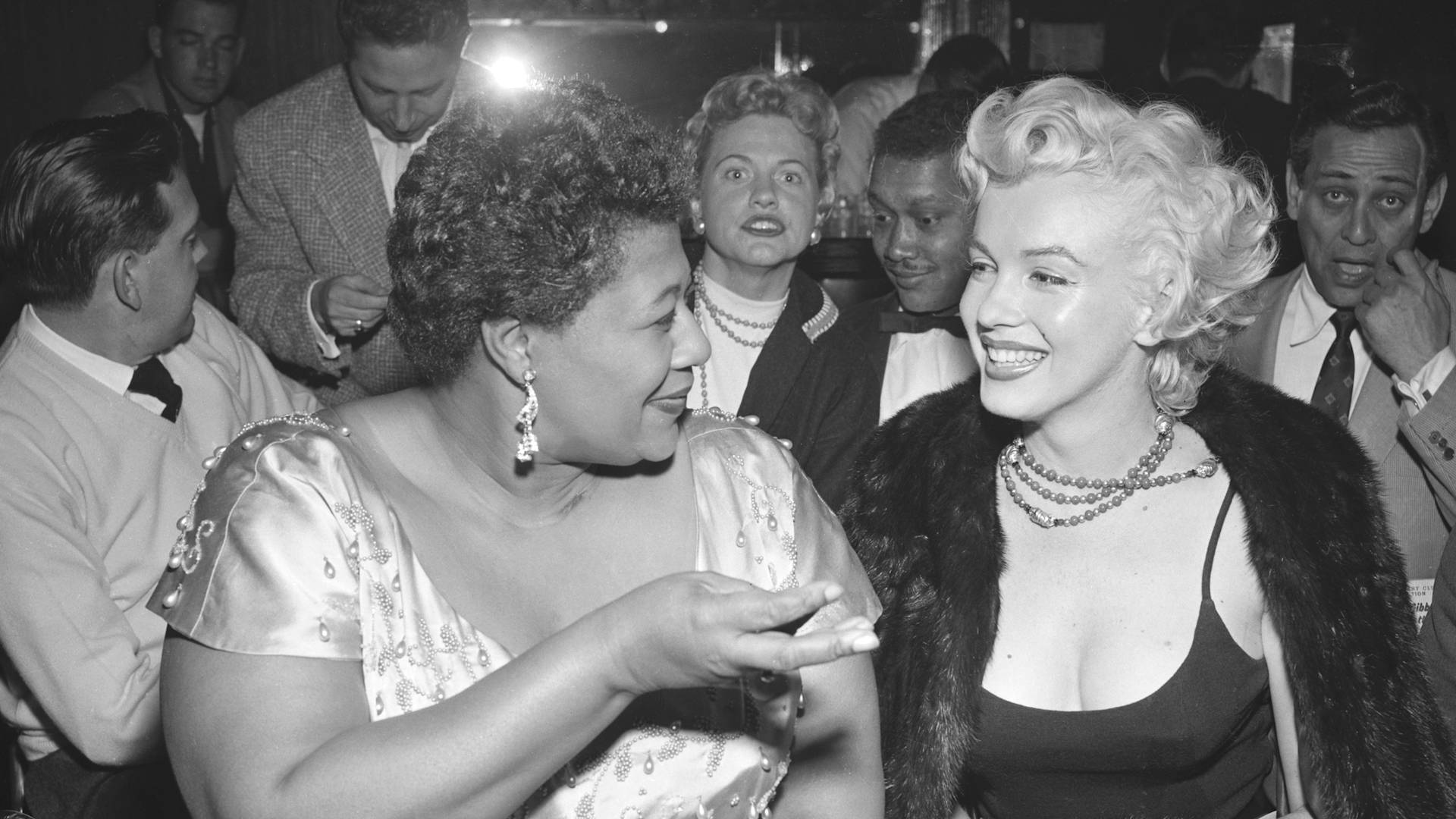 Ella Fitzgerald Talking To Monroe Background