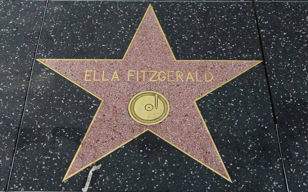 Ella Fitzgerald Walk Of Fame Star Background