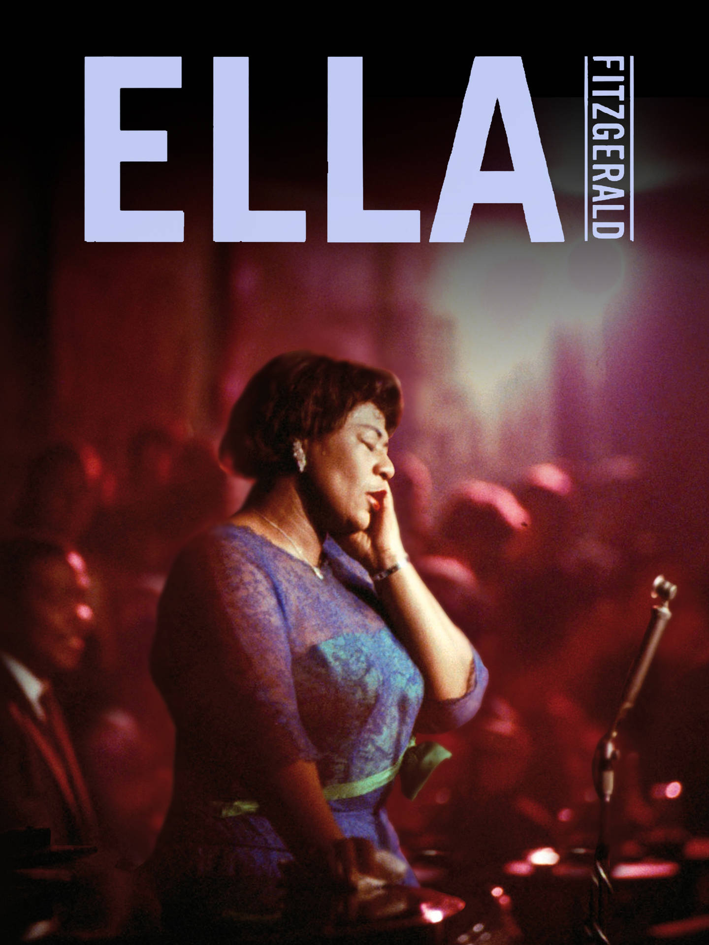 Ella Fitzgerald With Name Colored Background