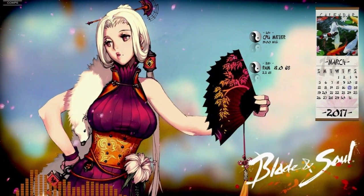 Elle Karen Of Blade And Soul Anime Background