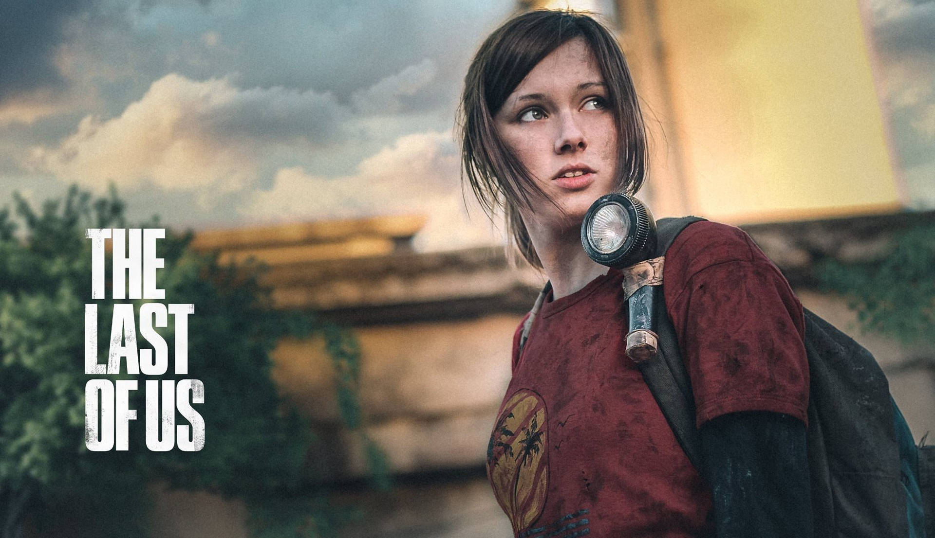 Ellie Cosplay From Playstation 4 Video Game The Last Of Us Background