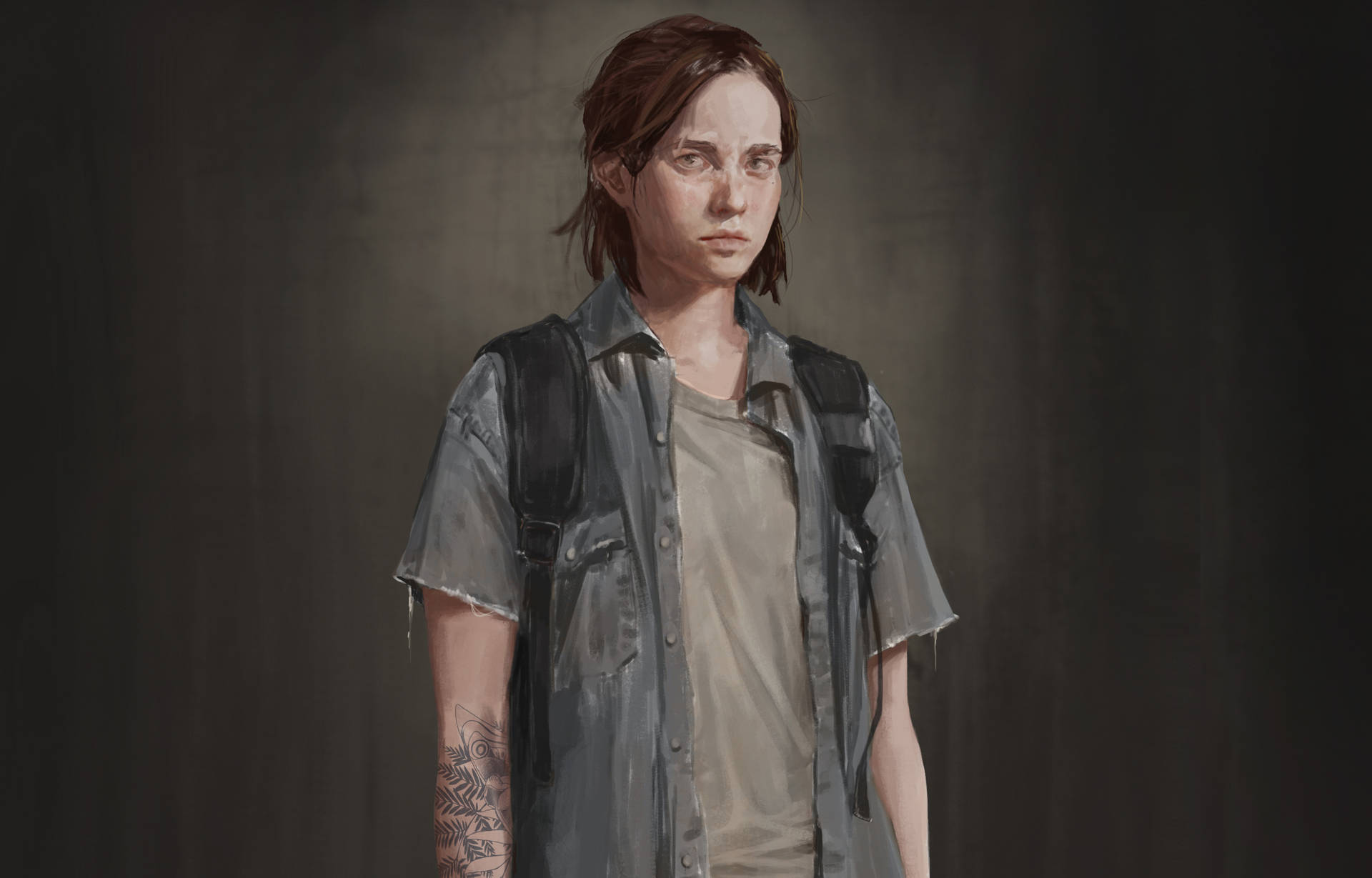 Ellie Paints Her Way Through An Apocalyptic World Background
