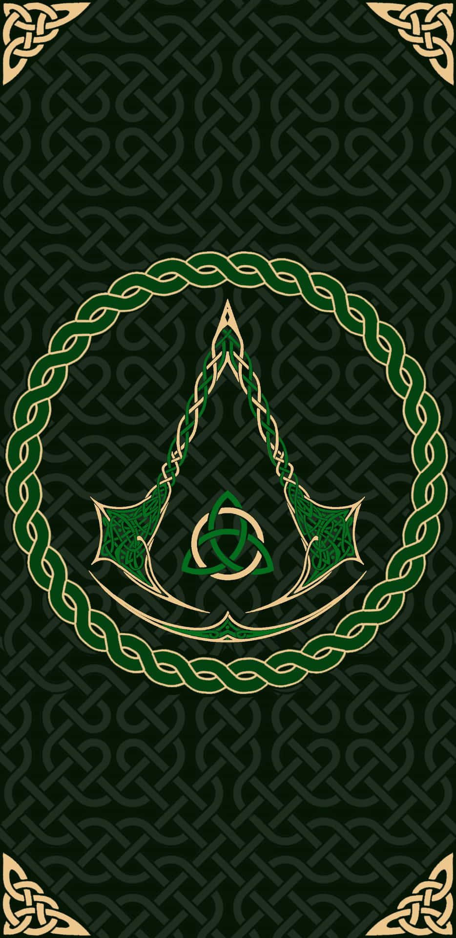 Elliptical Celtic Irish Symbol Background